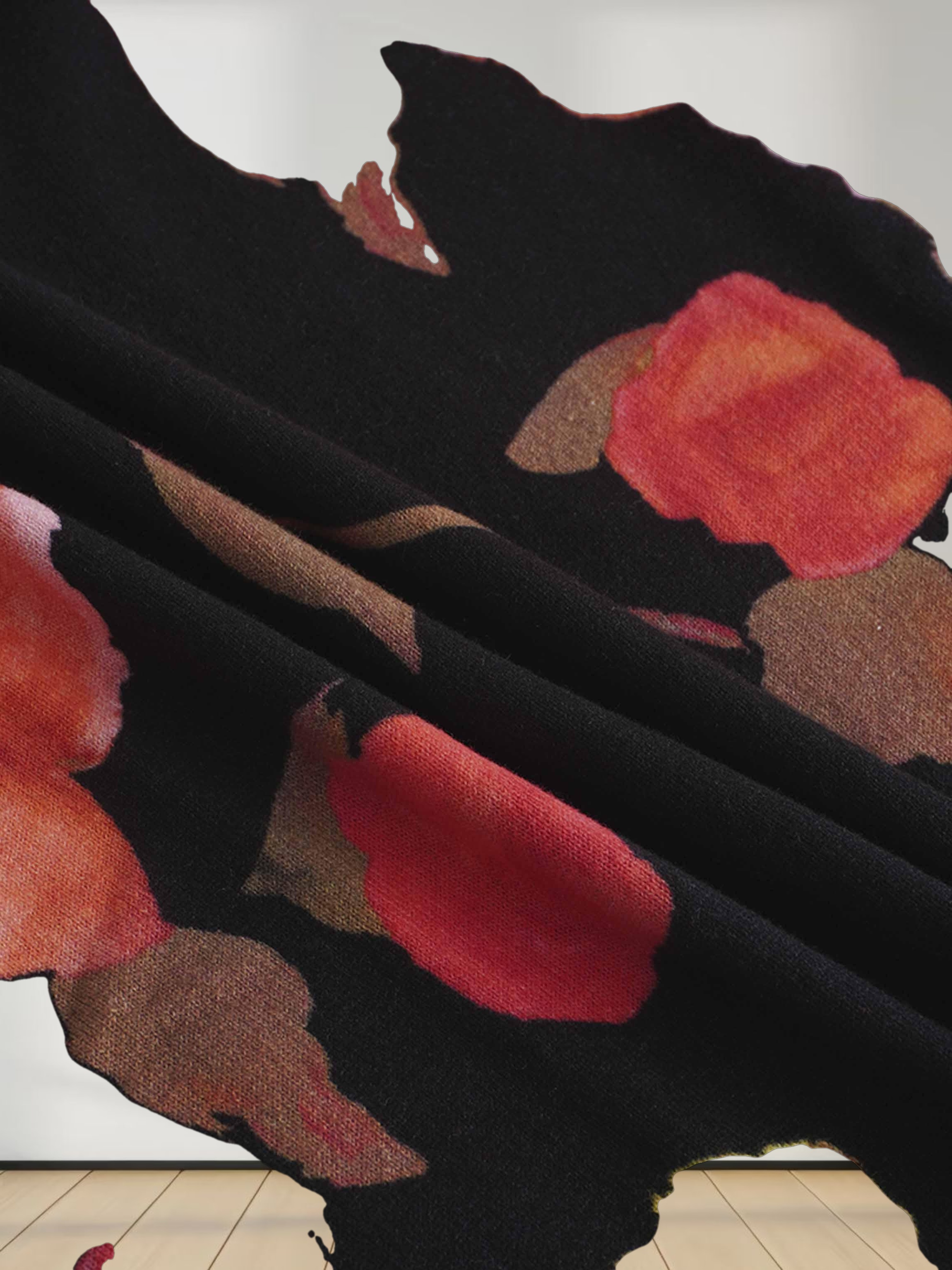 Printed Sweater-Floral Sunset