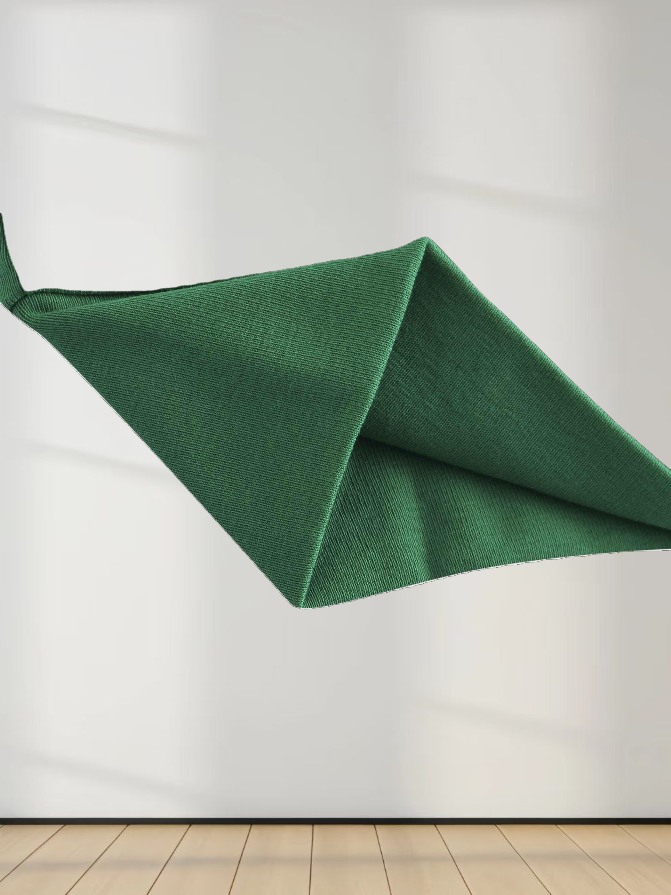 Wide Stripe Bomber Tee-Kelley Green/White