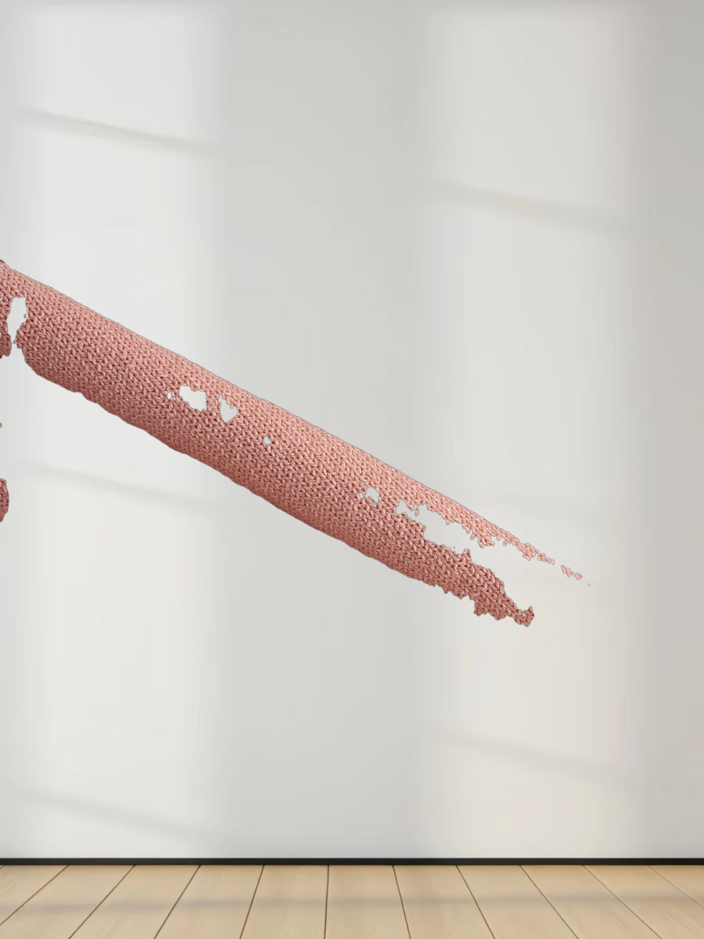 RIBBED WAISTED SWEATER-PEACH