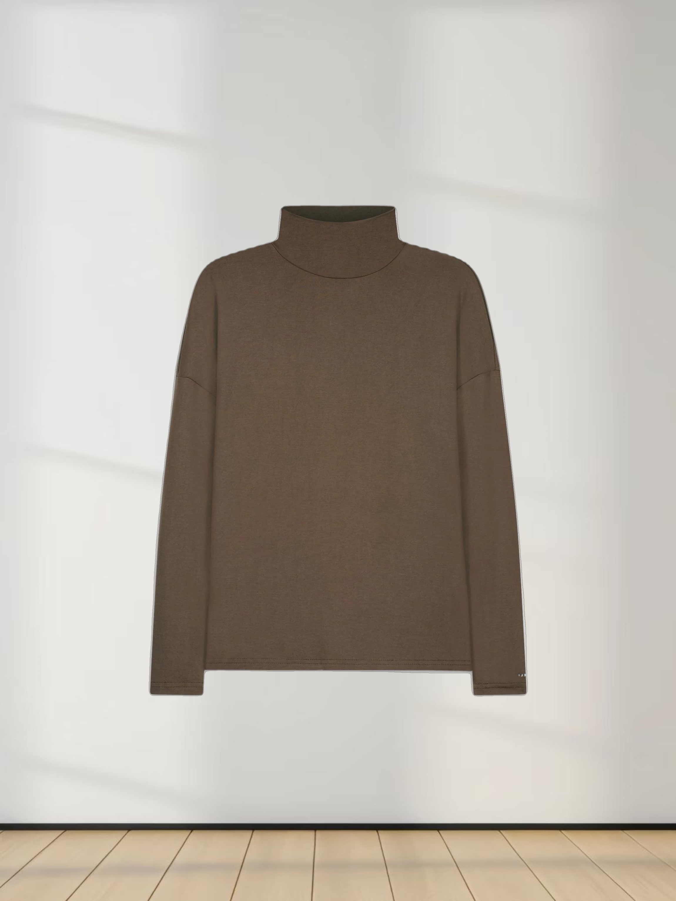 SWING TURTLENECK-BROWN