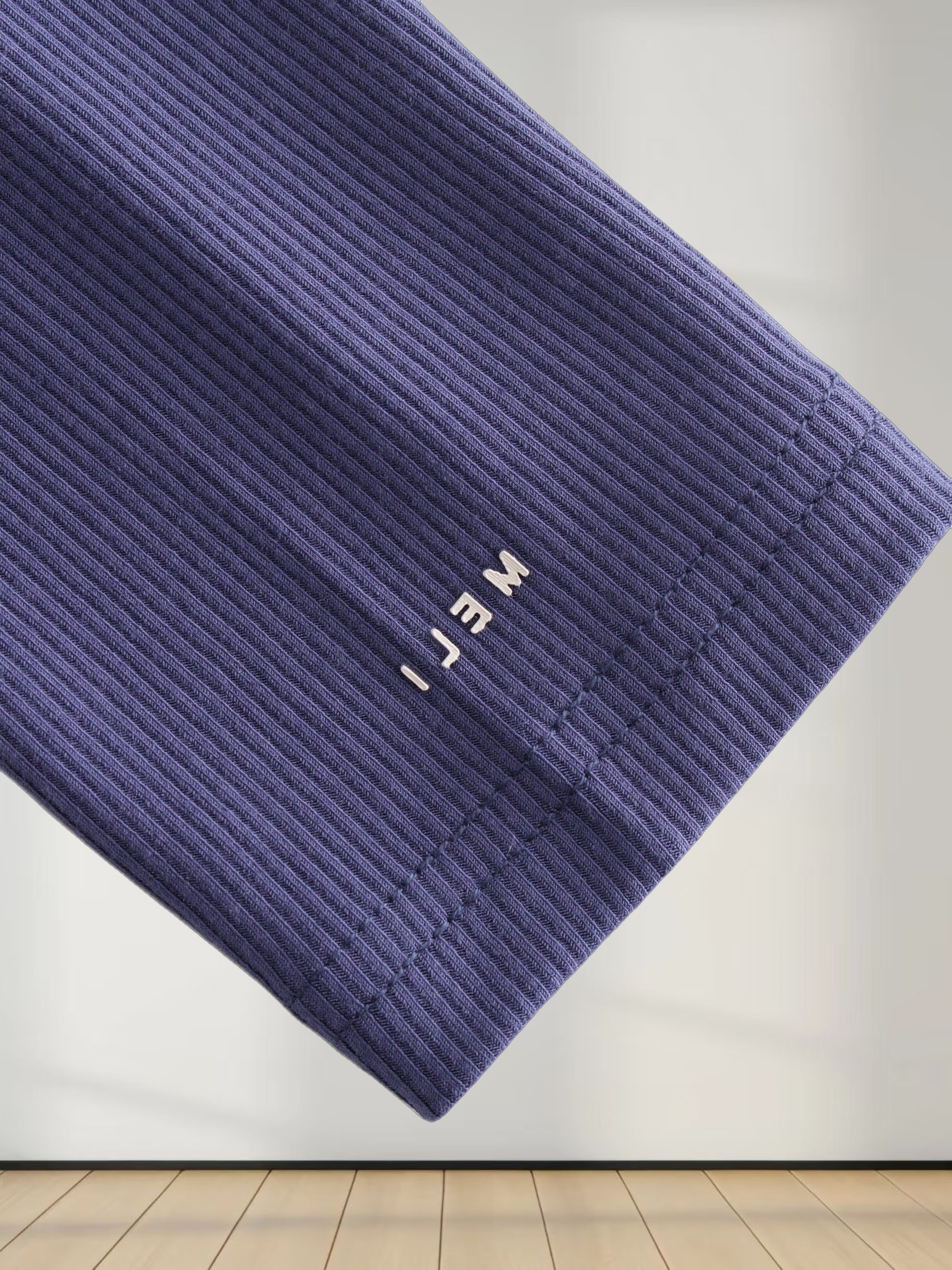 Crew Ribbed Dolman-Indigo Blue