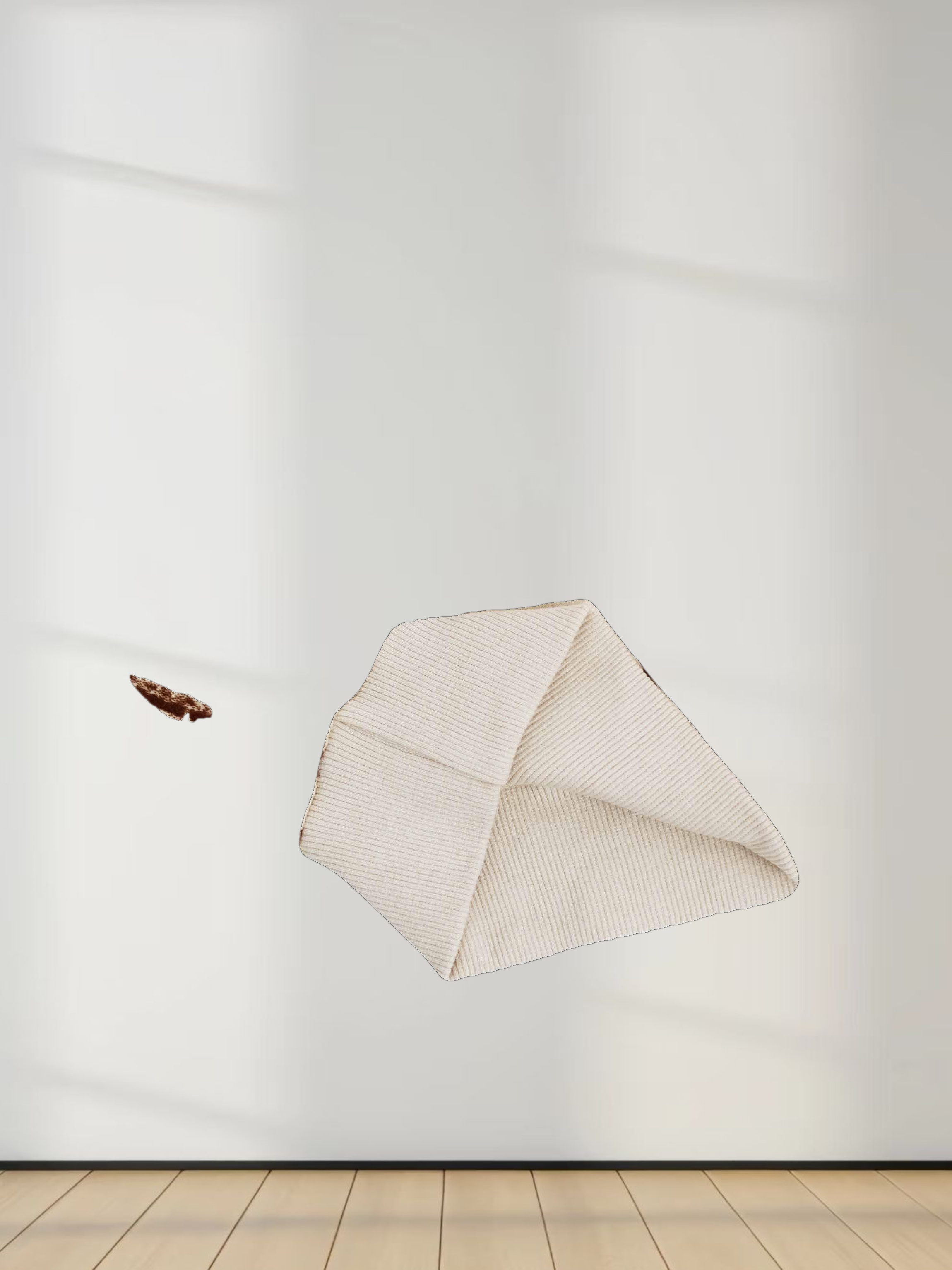 Tie Dye Splash Sweatshirt-Cream/Brown