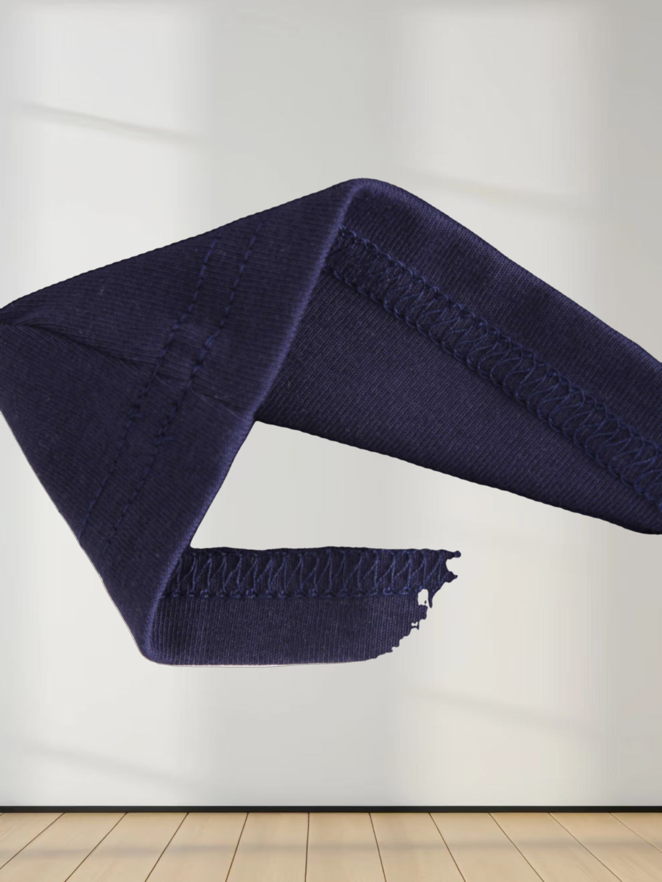 BASIC HIGH V TEE 3Q-NAVY