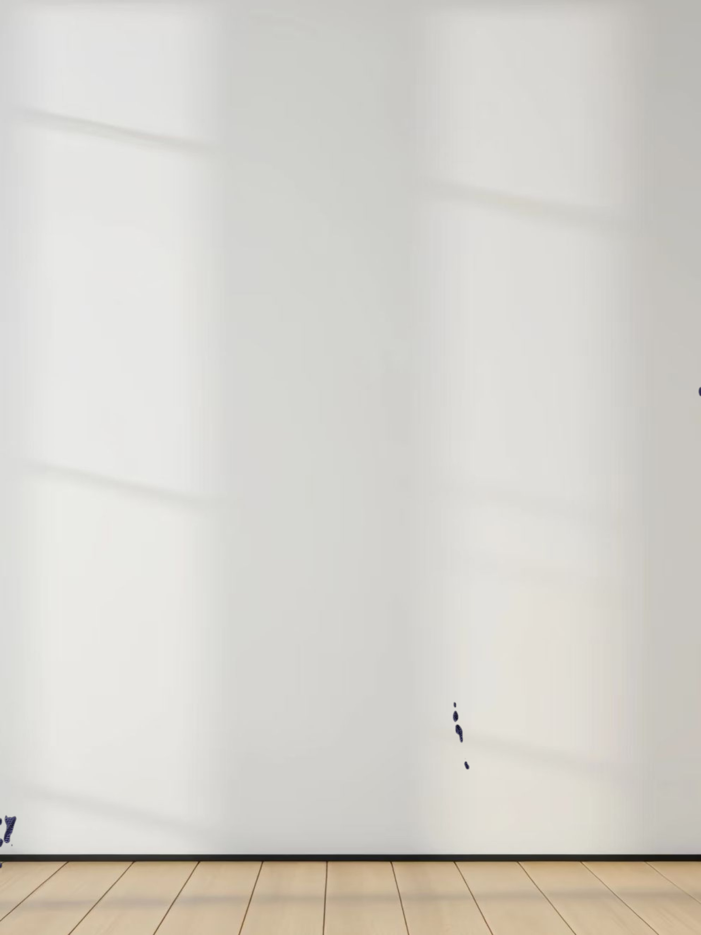 High V Ribbed Tee LS-Indigo Blue