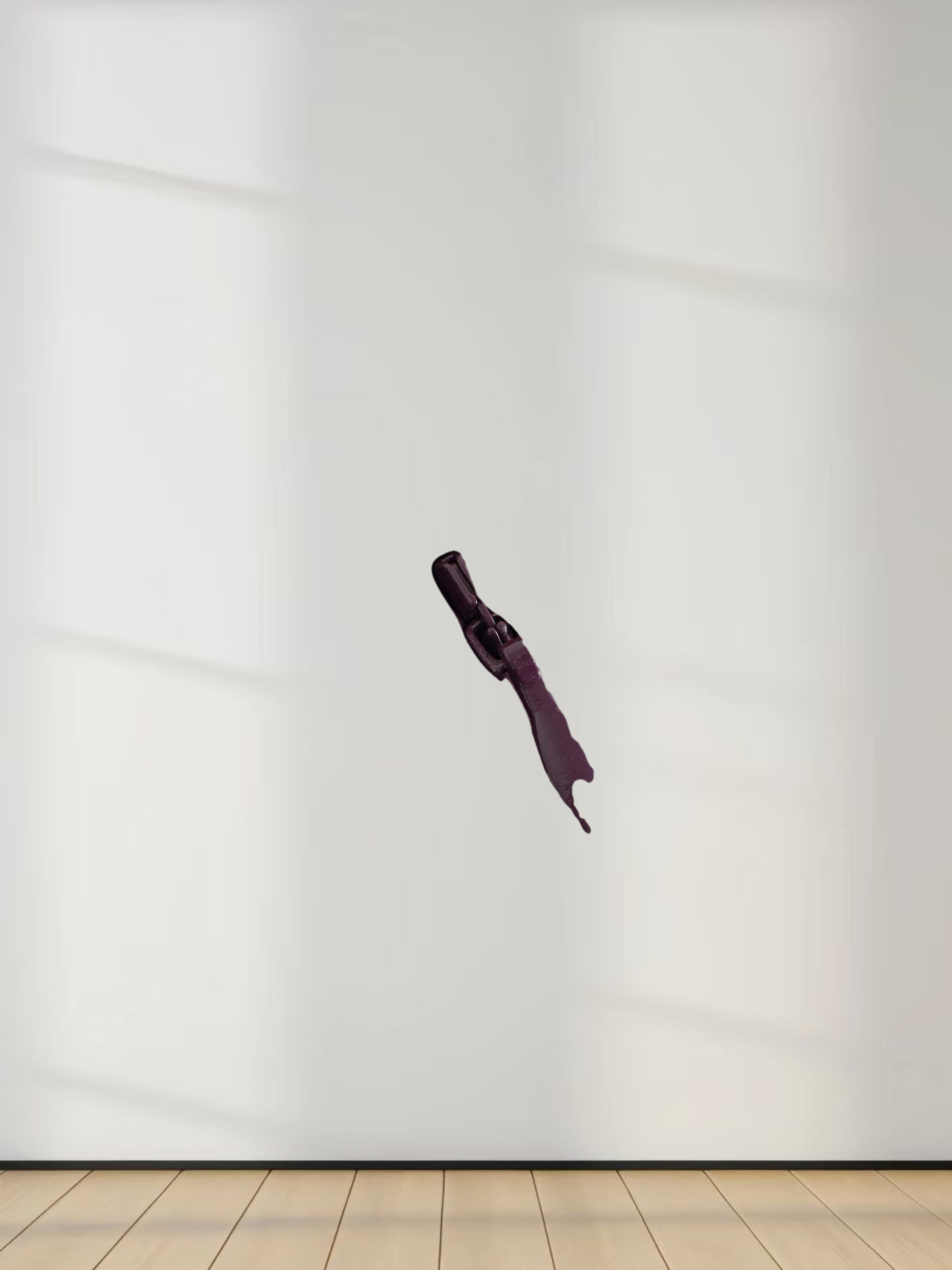 Accordion Pleated Faux Leather Skirt-Eggplant