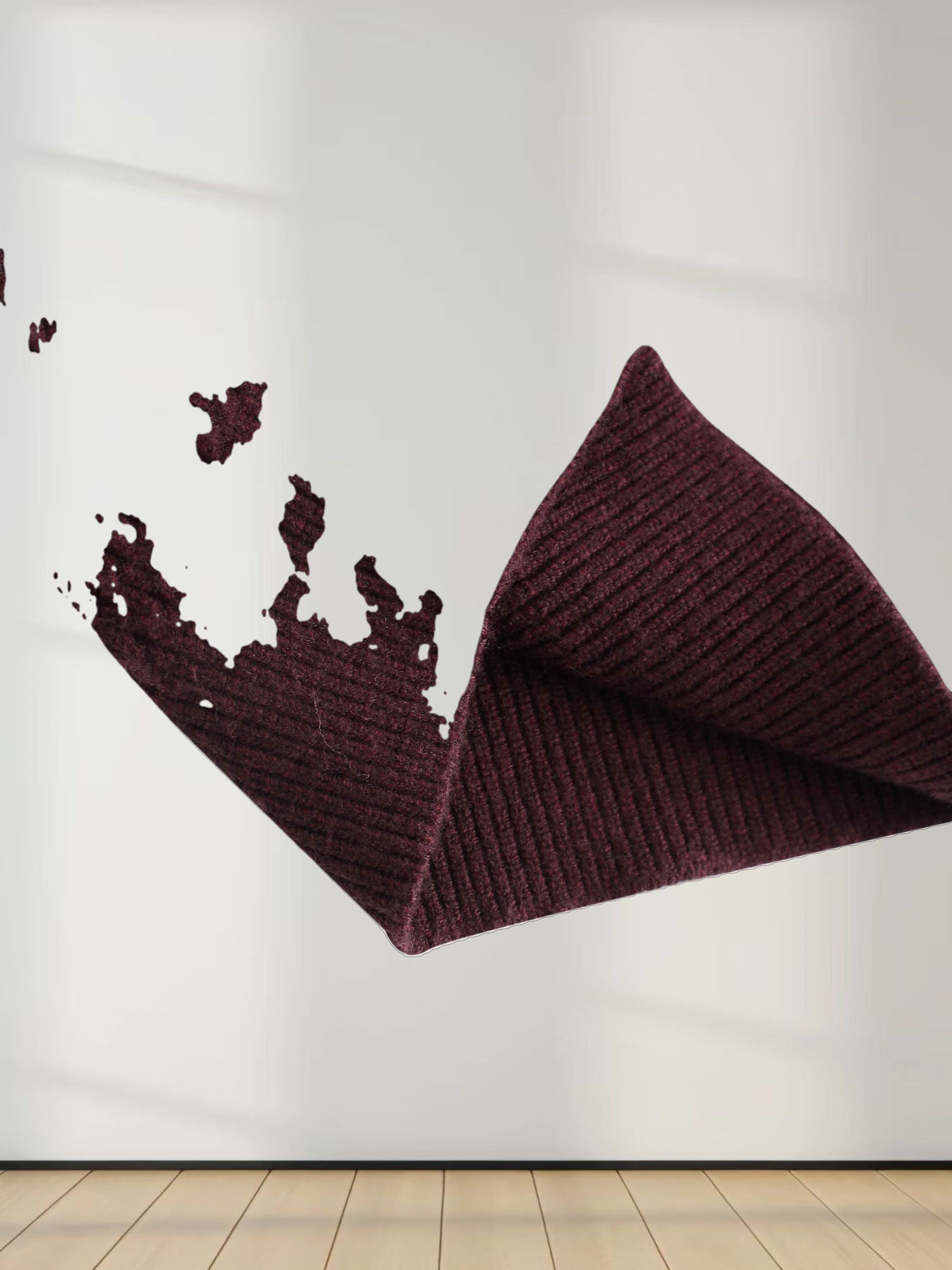 Textured Crew Cardigan-Heathered Burgundy