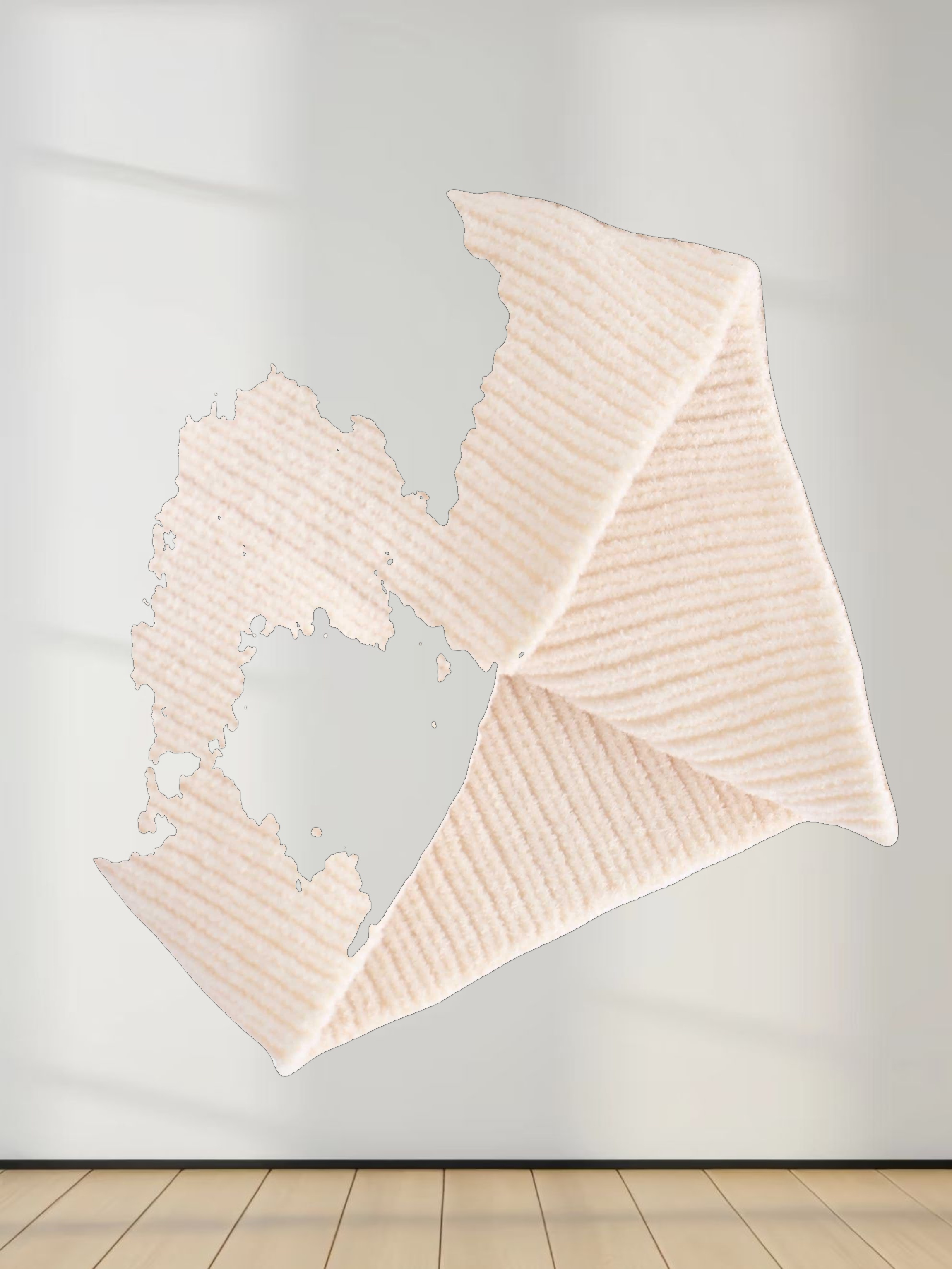 Chenille Waffle Sweater-Cream