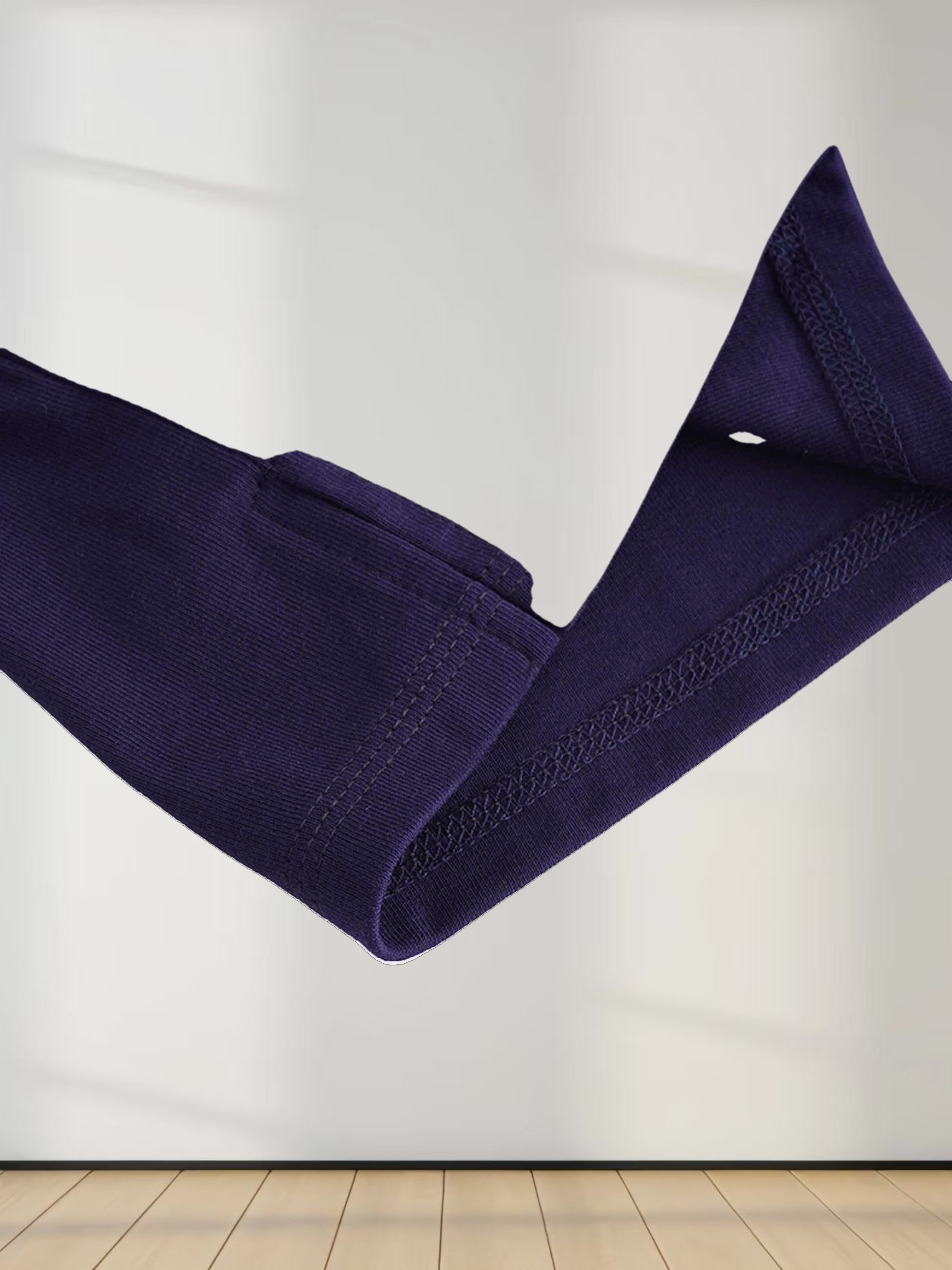 Basic T-Shirt Slip Dress-Navy