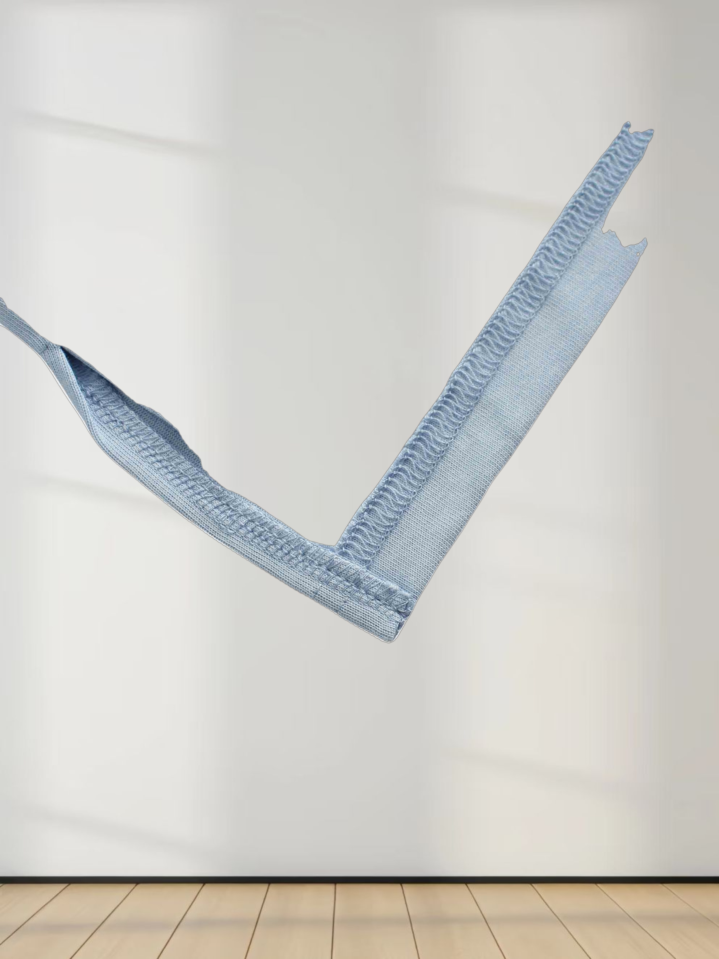 Oversized Boxy 3Q Sleeve Tee-Light Blue