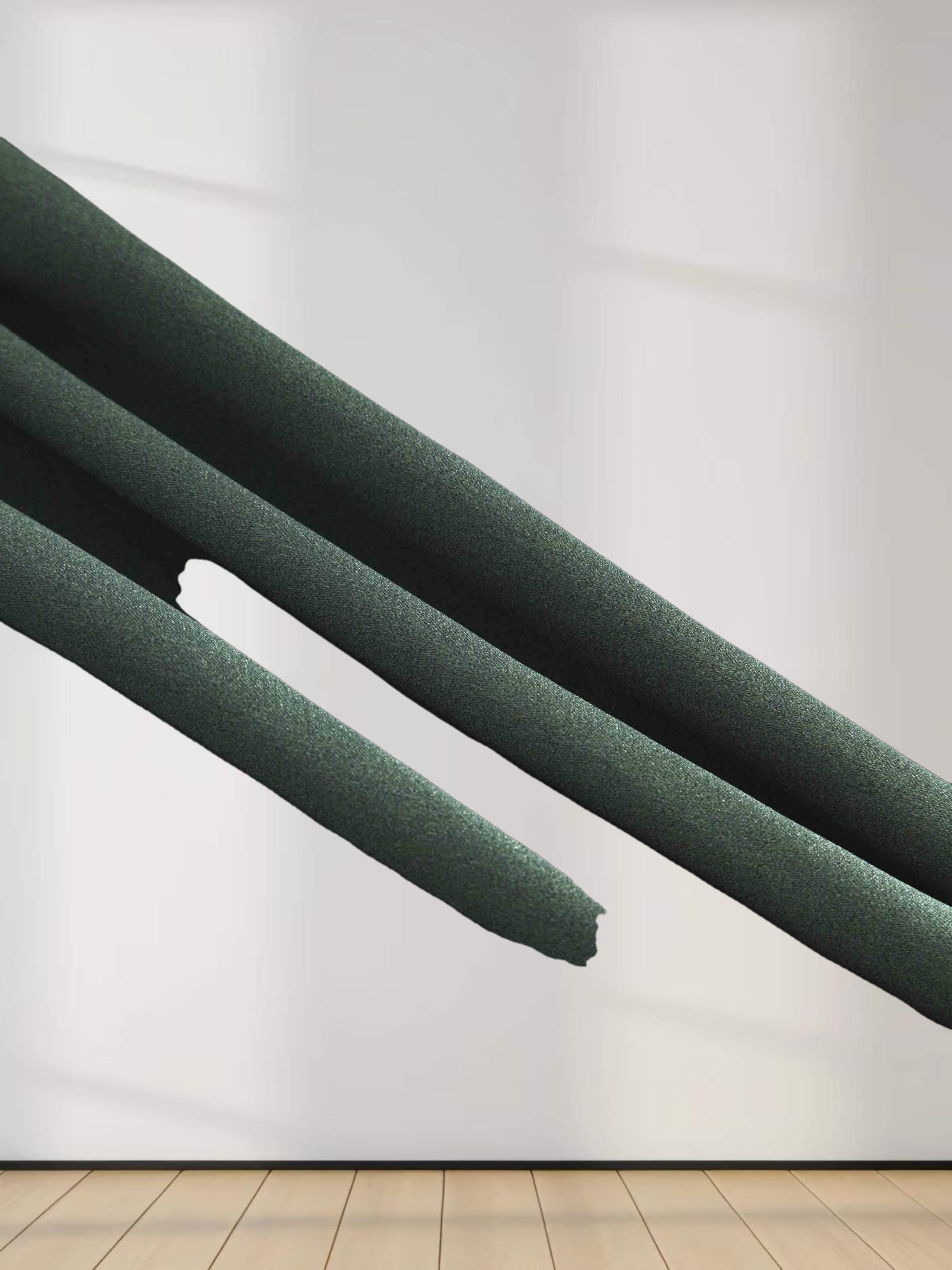 Double Layer Hem Dress-Green