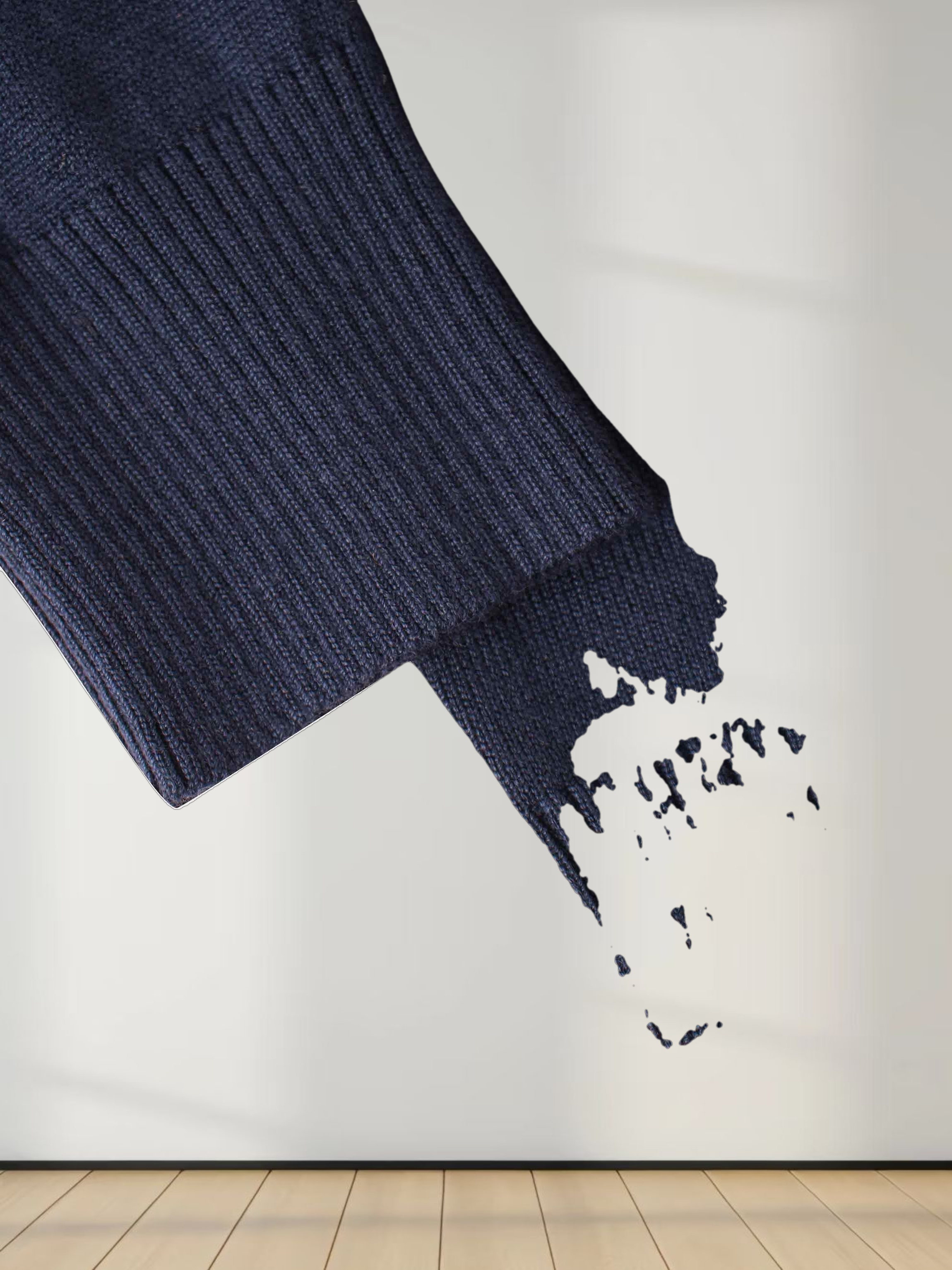 Cropped Bow Cardigan-Navy