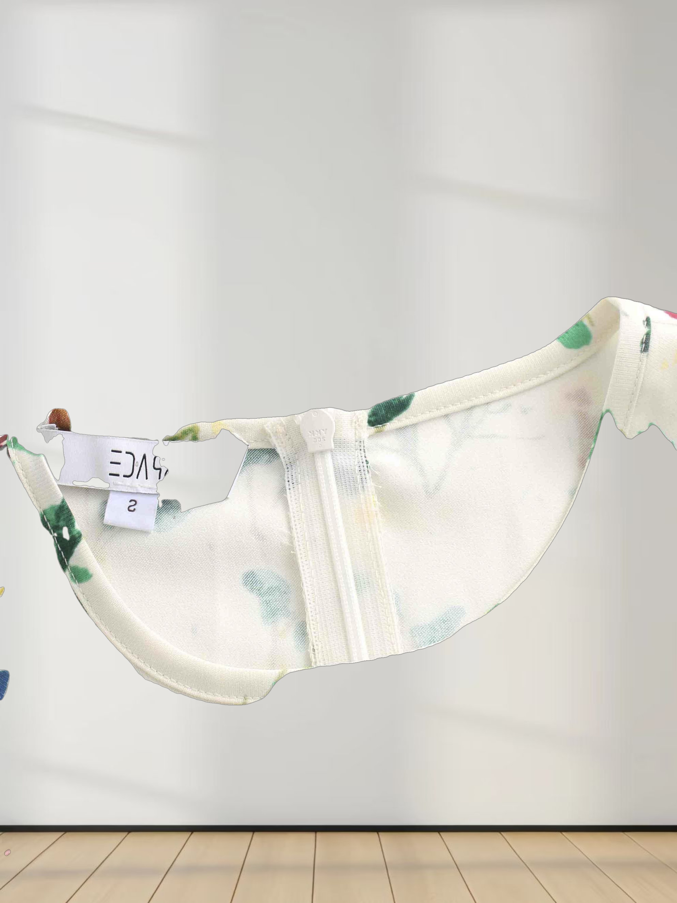 Pleated Bottom Slip Dress-Floral Confetti