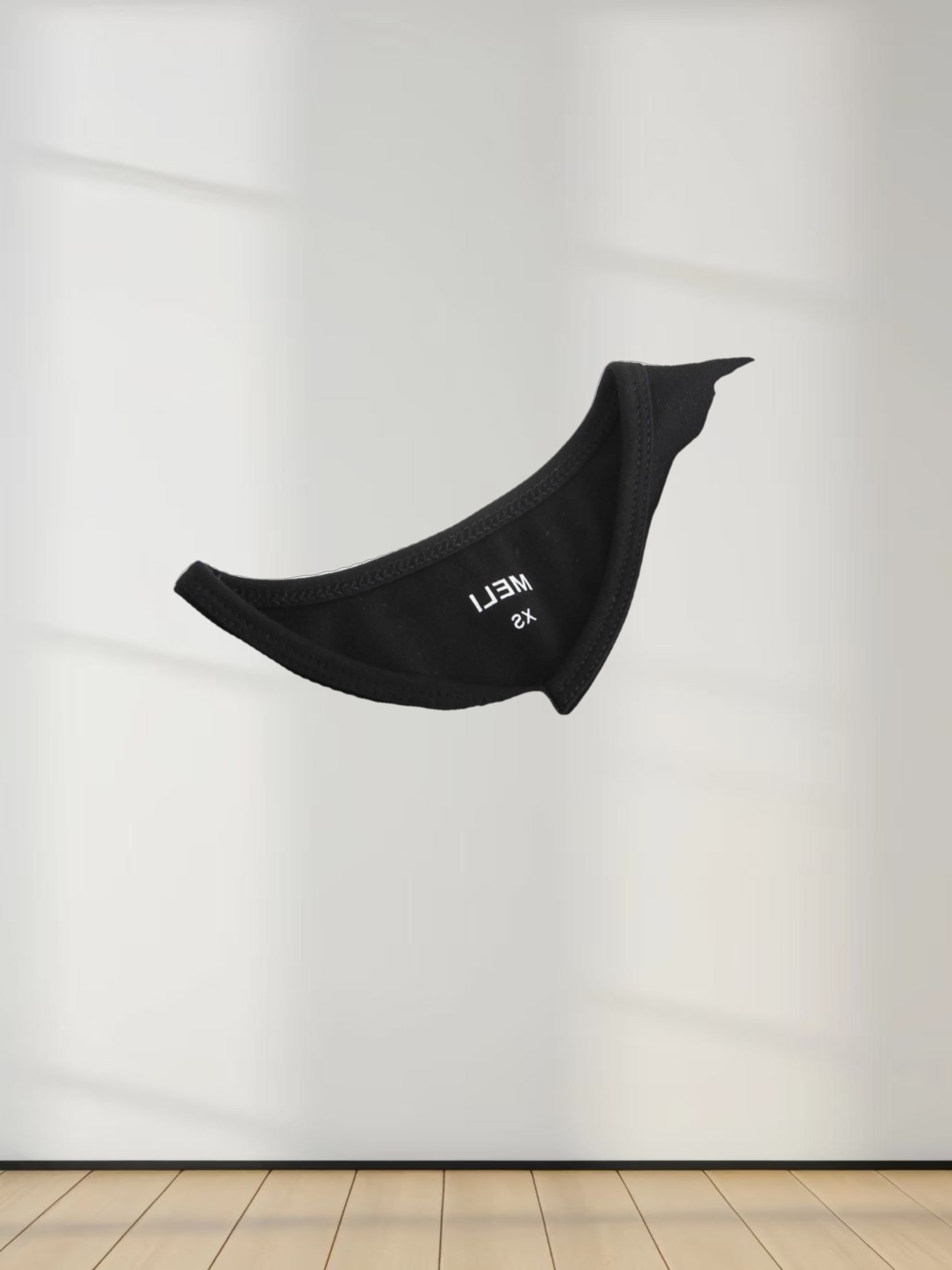 BASIC HIGH V TEE 3Q-BLACK