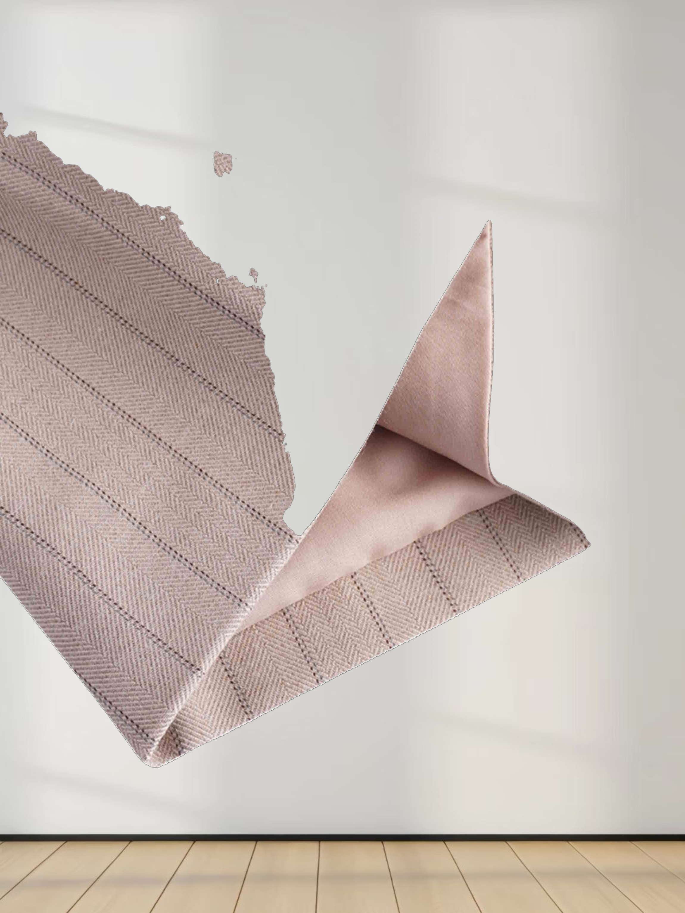 Double Breasted Pinstripe Jacket-Brown