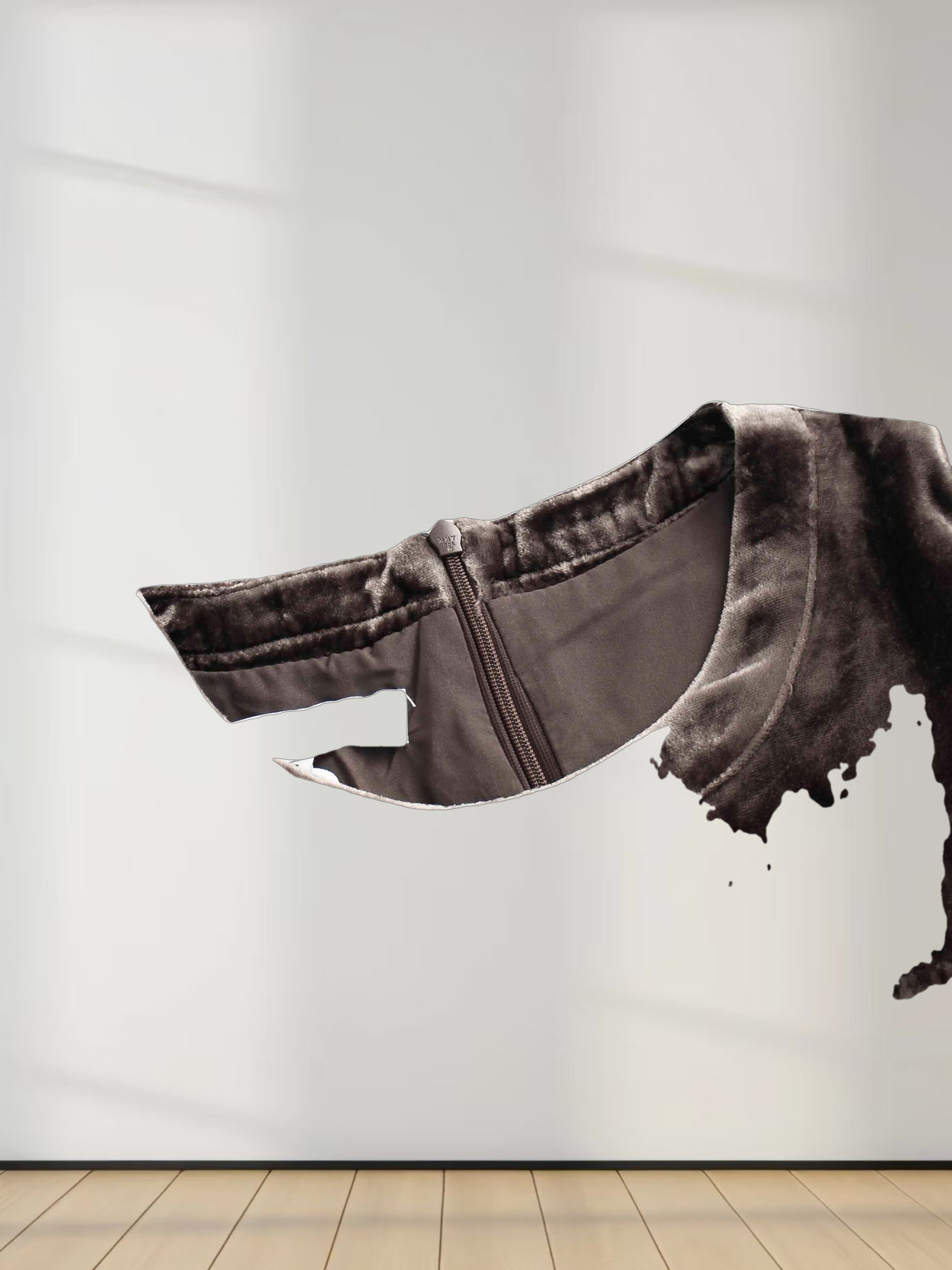 Velvet Flare Dress-Latte