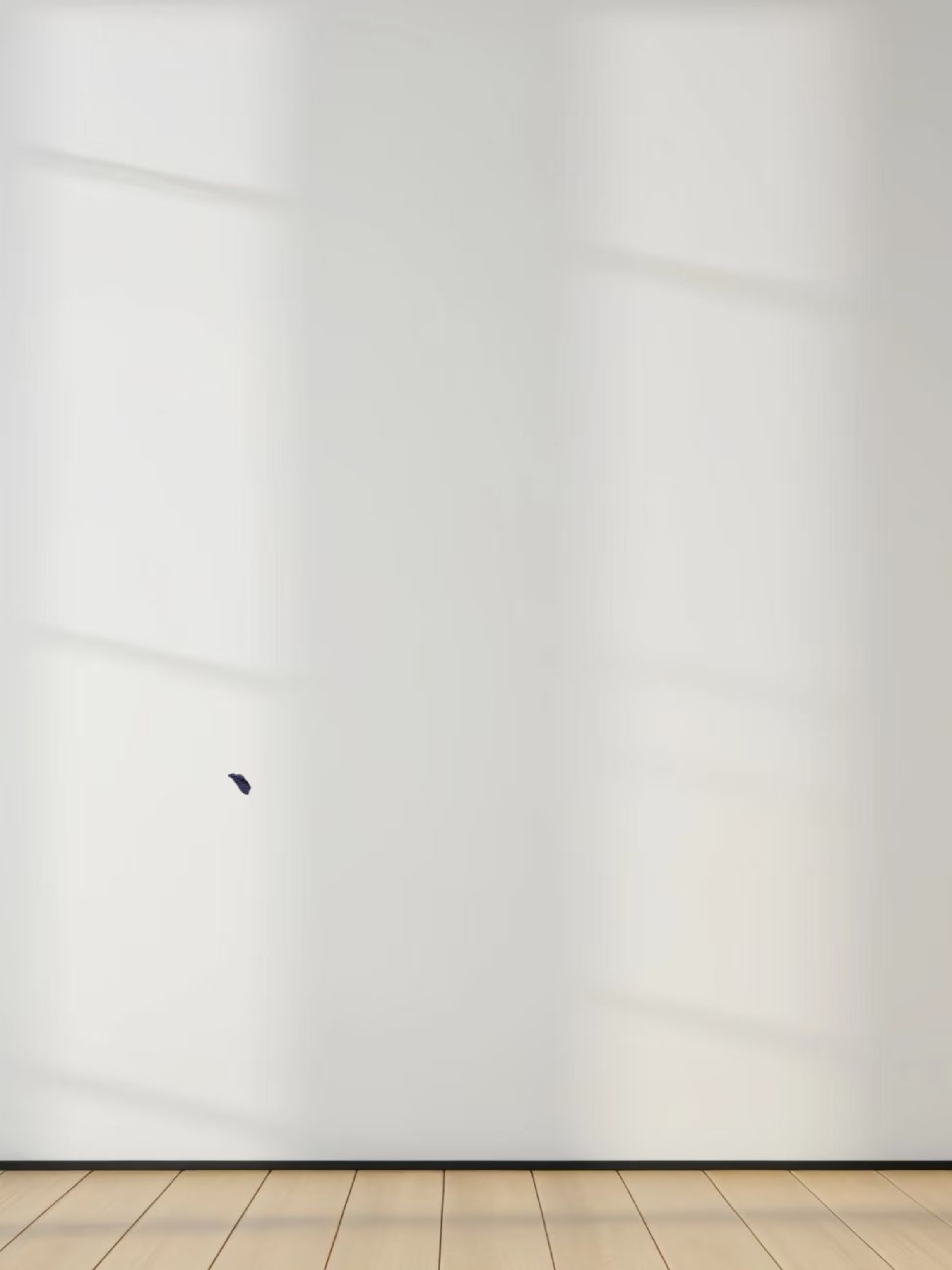 High V Ribbed Tee LS-Indigo Blue