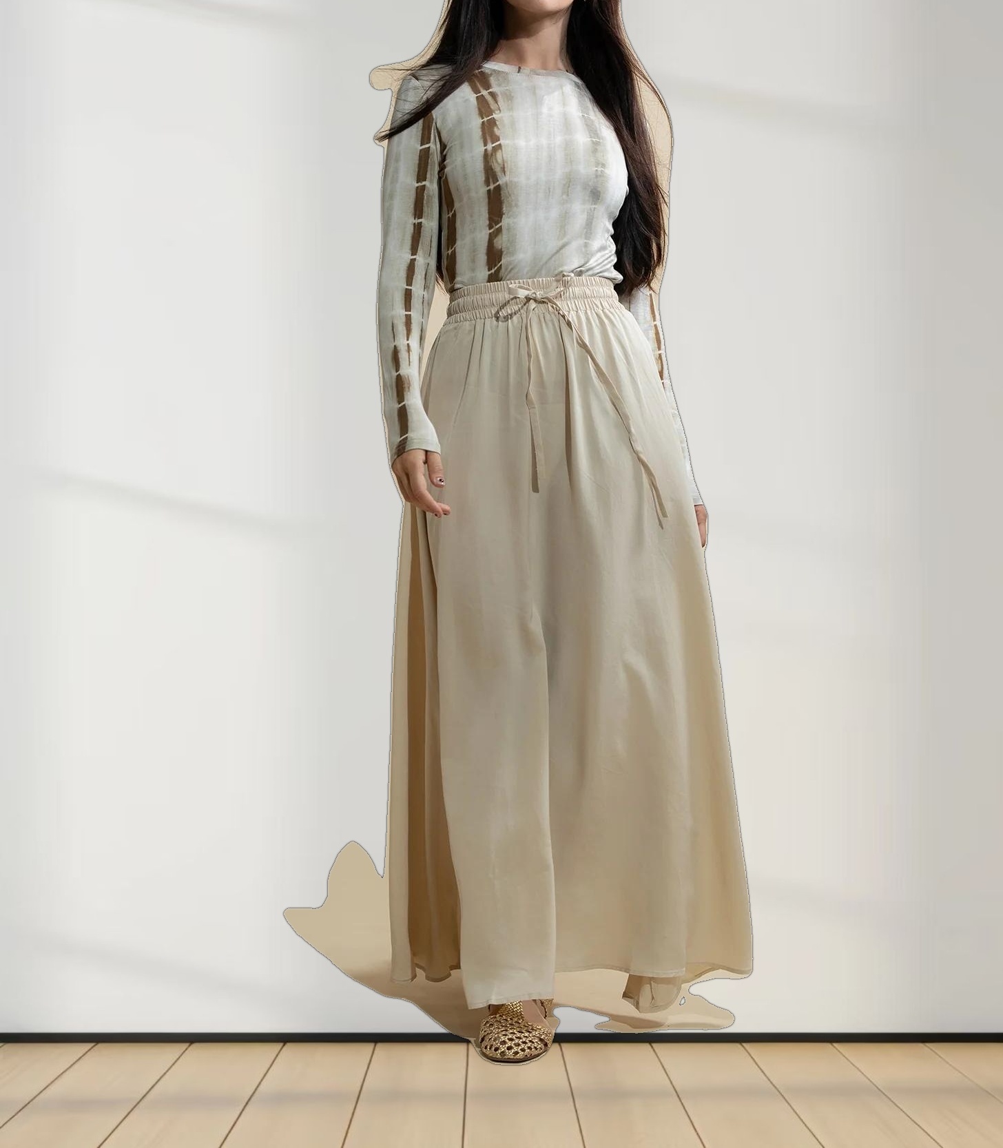 Tie Dye Crew Neck T-Shirt-Olive