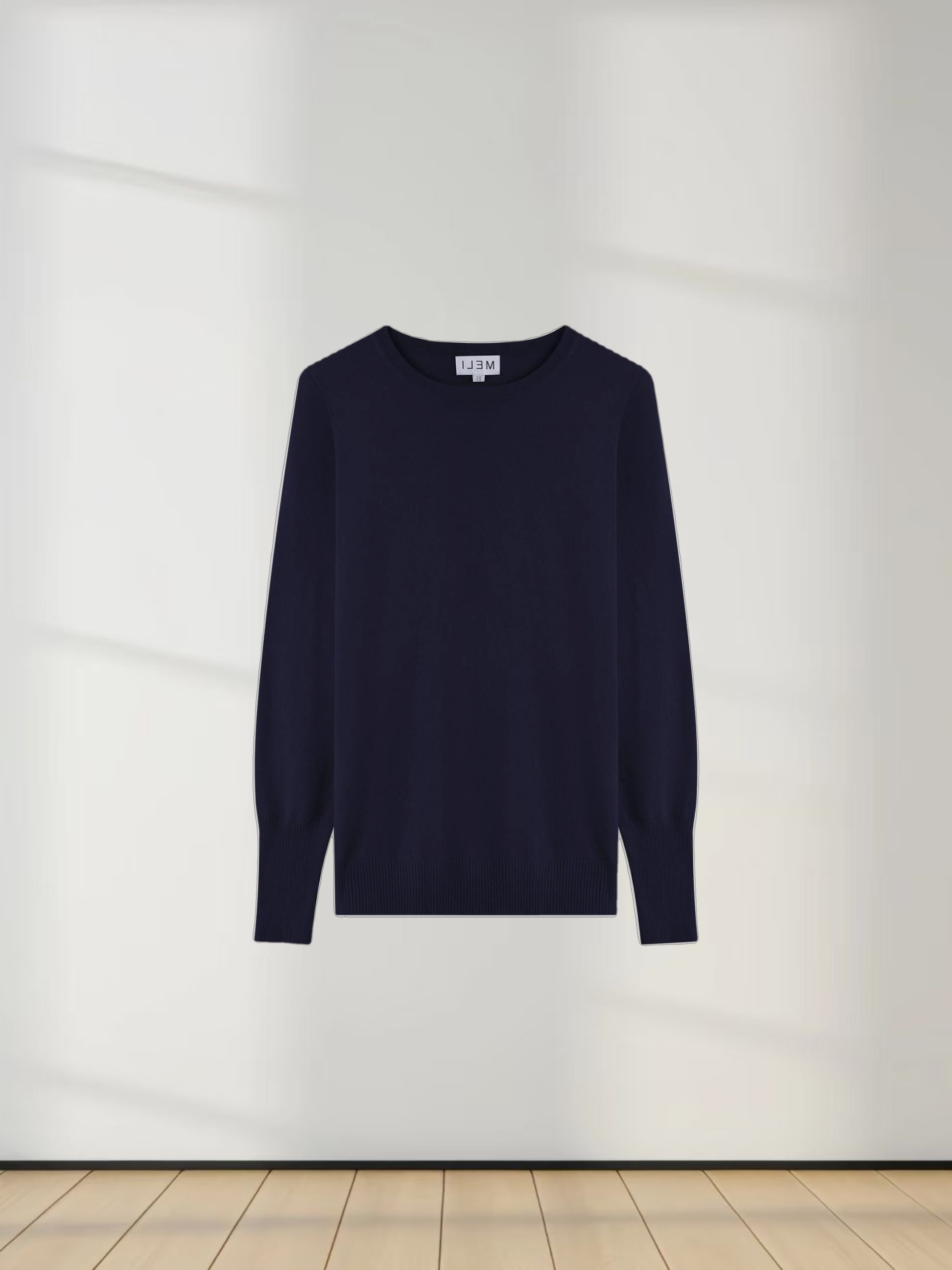 Basic Crew Sweater LS-Dark Navy