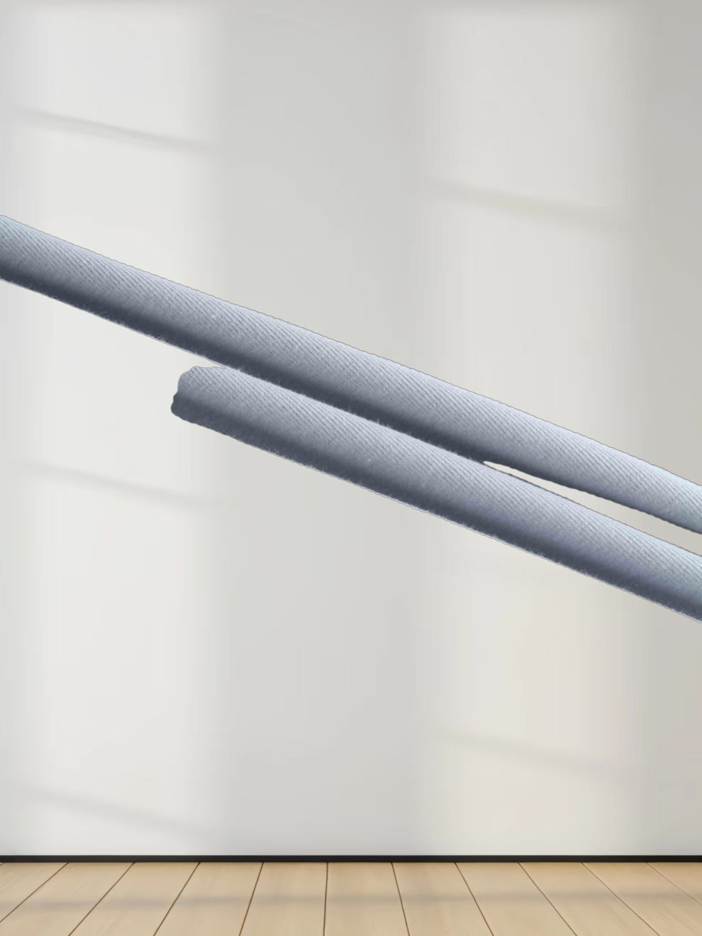 BASIC HIGH V TEE 3Q-LIGHT BLUE