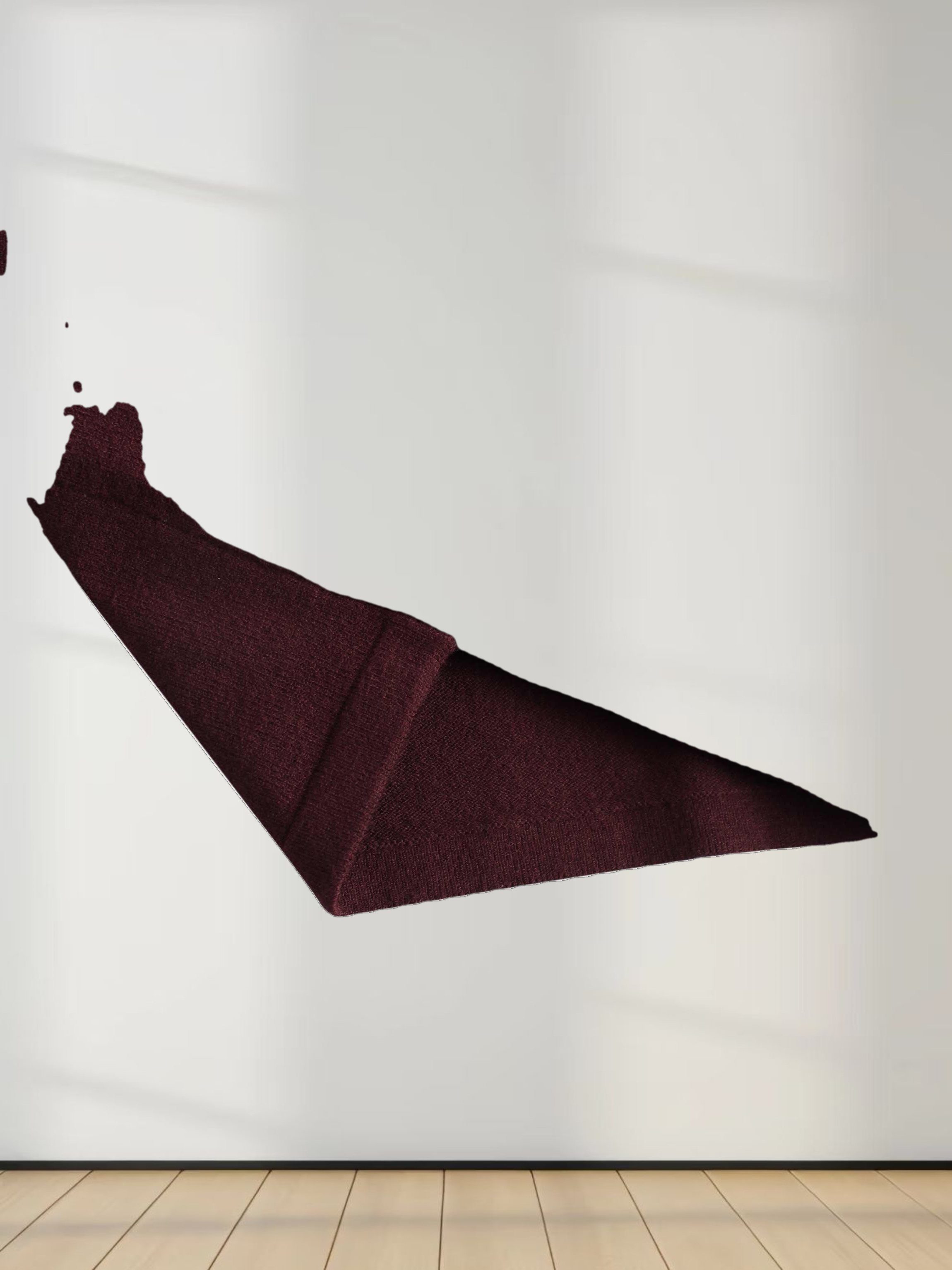 Crochet Puff Flower Sweater Set-Plum