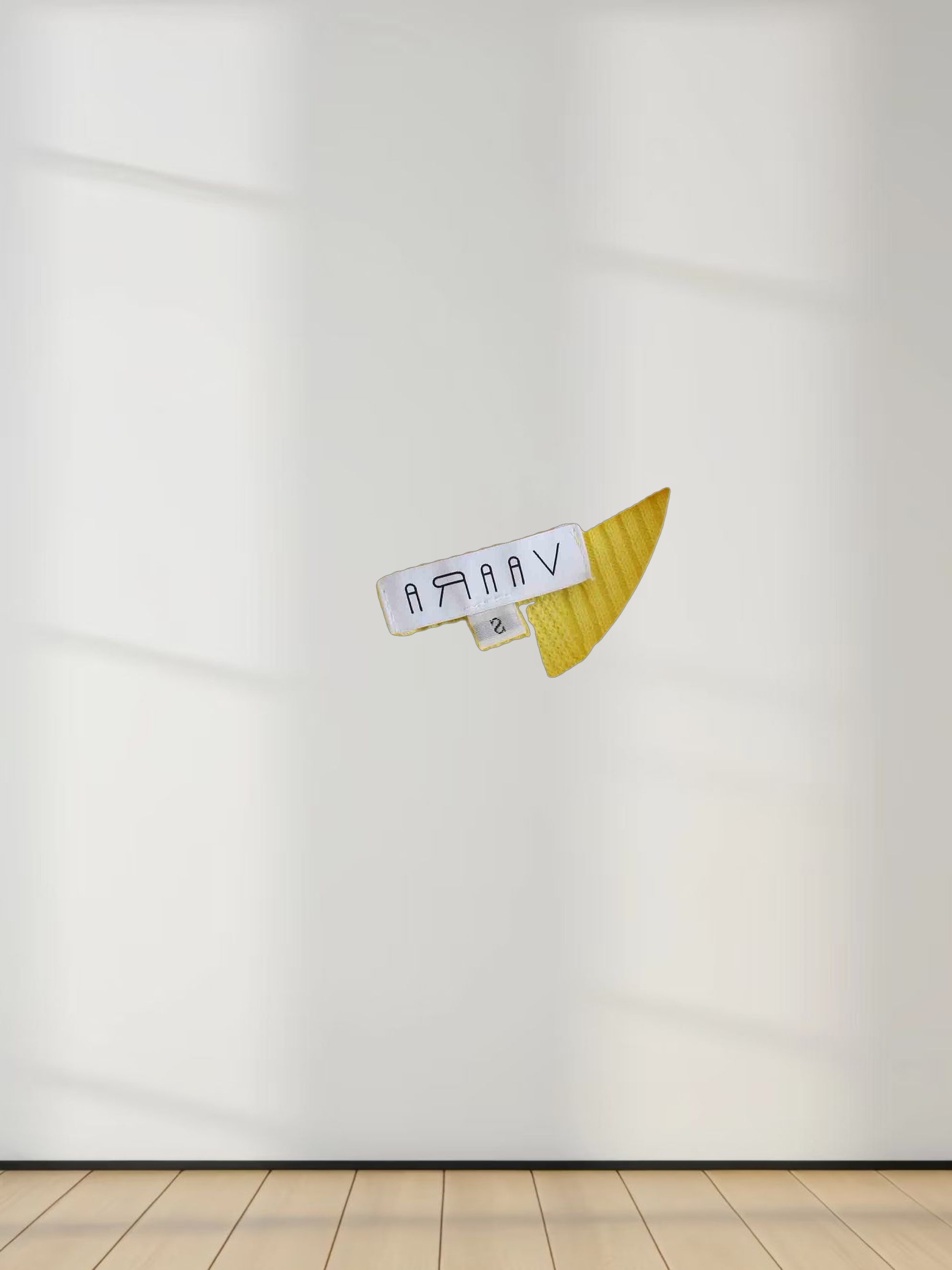 Center Design Sweater-Yellow