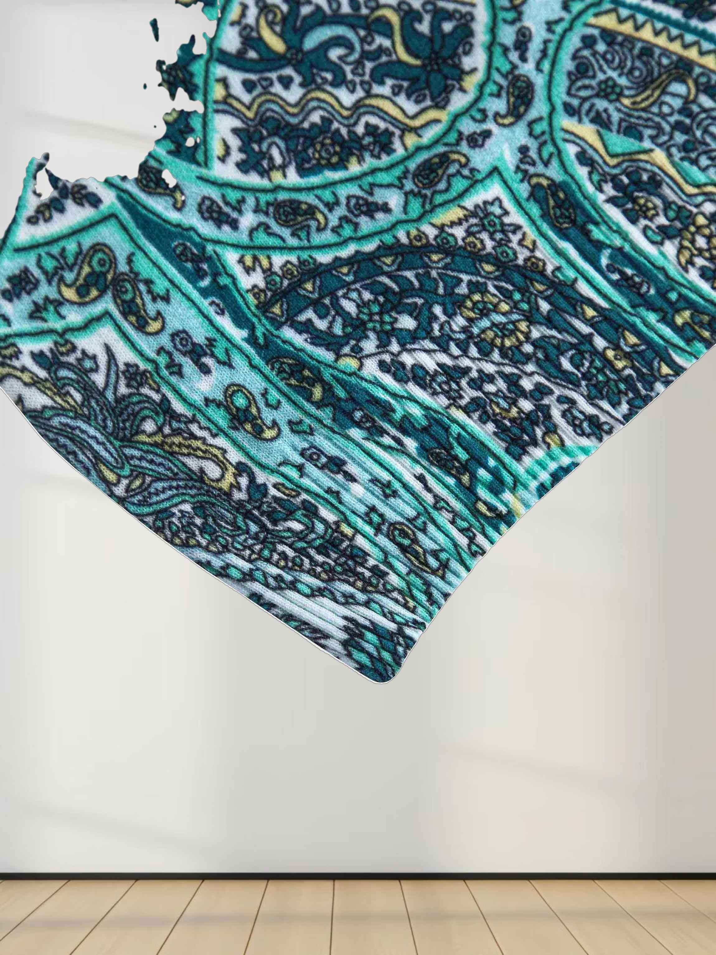 Printed Sweater-Green Paisley