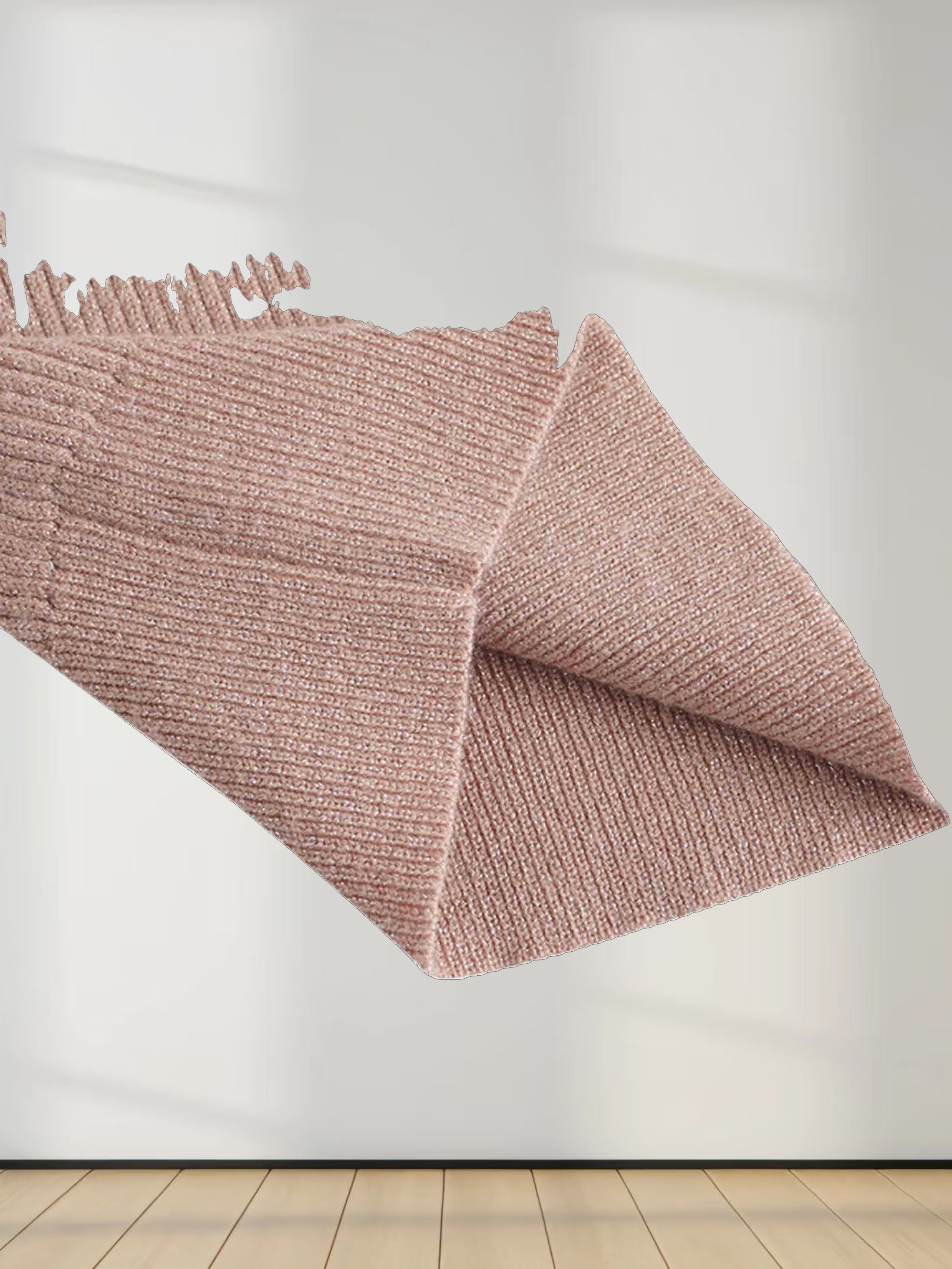 Lurex Sleeveless Sweater-Blush