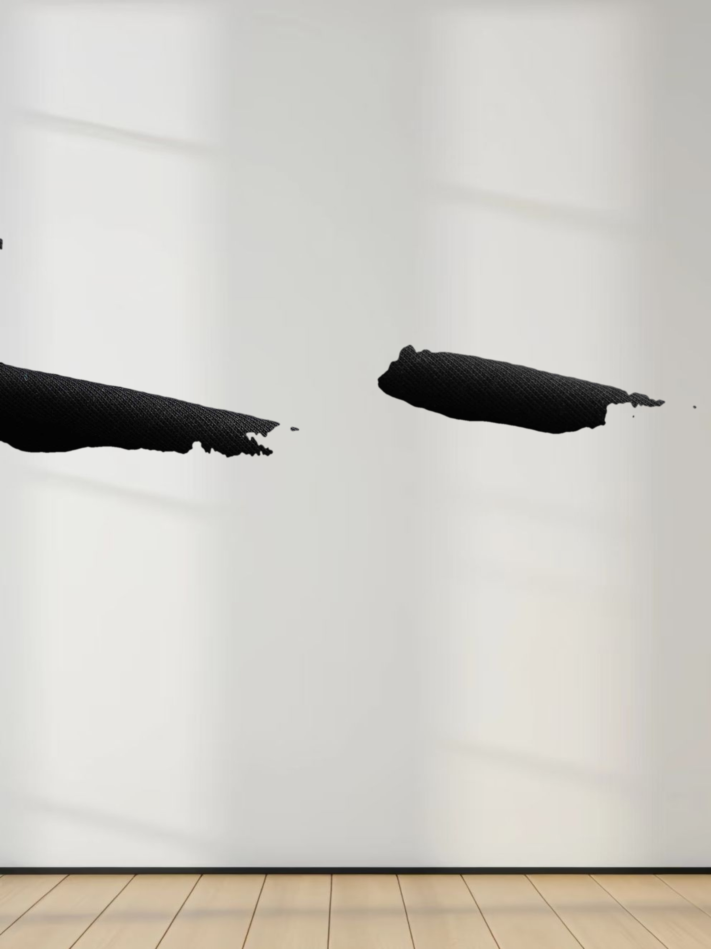 Oversized Boxy 3Q Sleeve Tee-Black