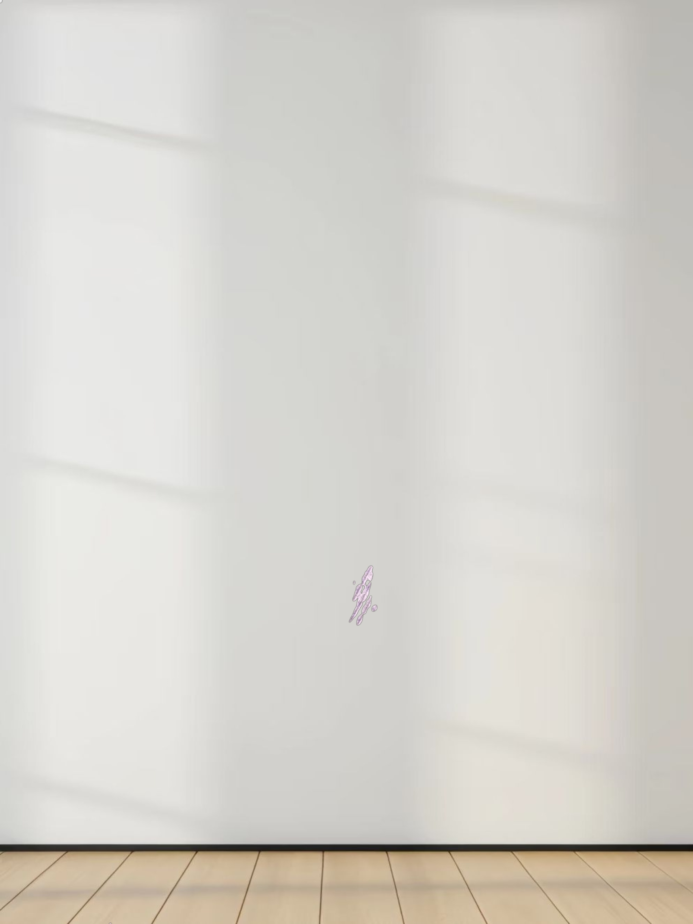 RIBBED HIGH V TEE LS-LAVENDER HEATHER