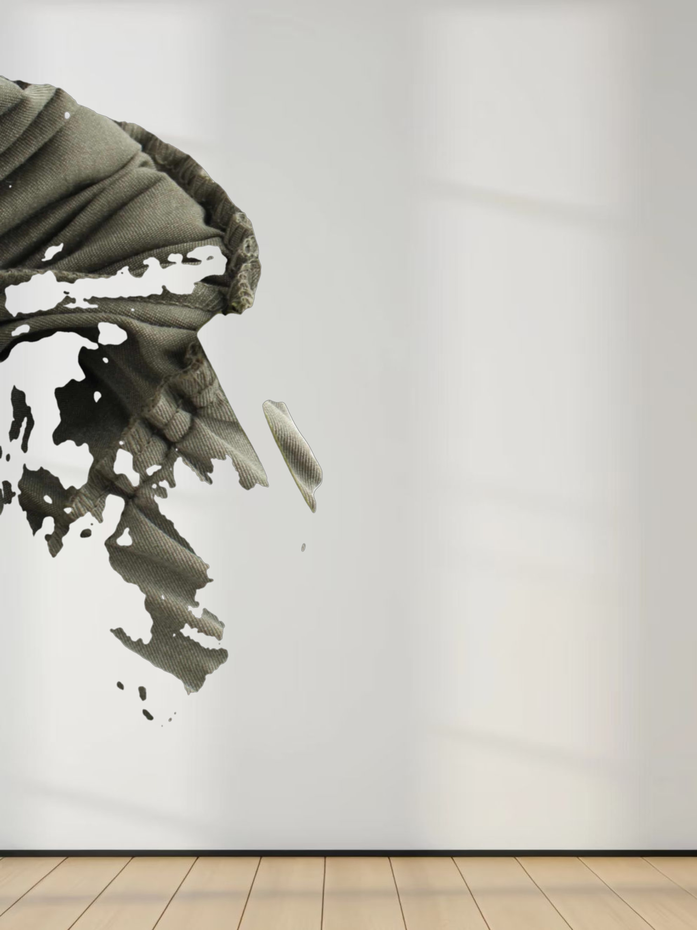 Mix Pleat Skirt-Olive Green