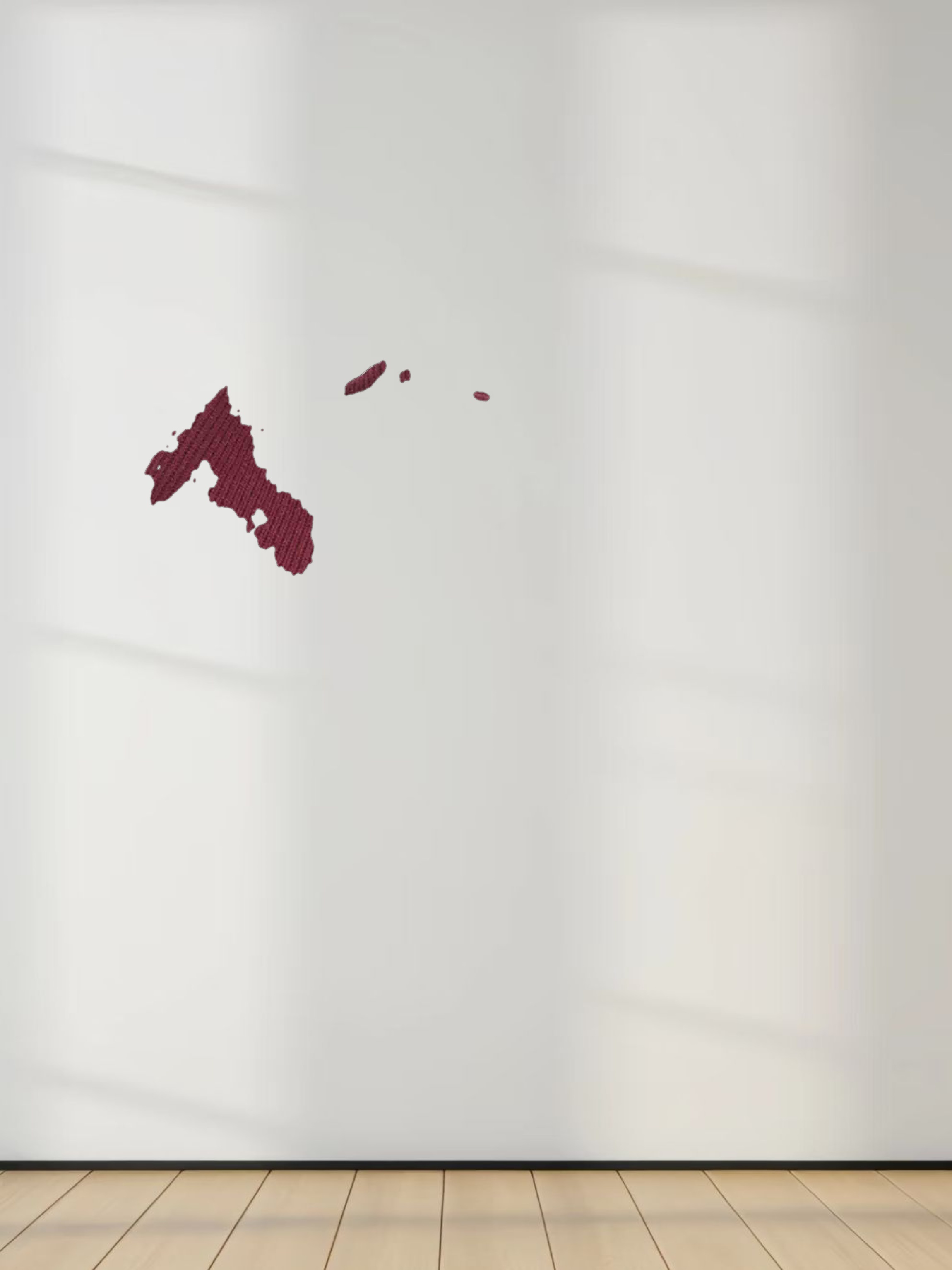 Embossed Crown Sweatshirt-Burgundy