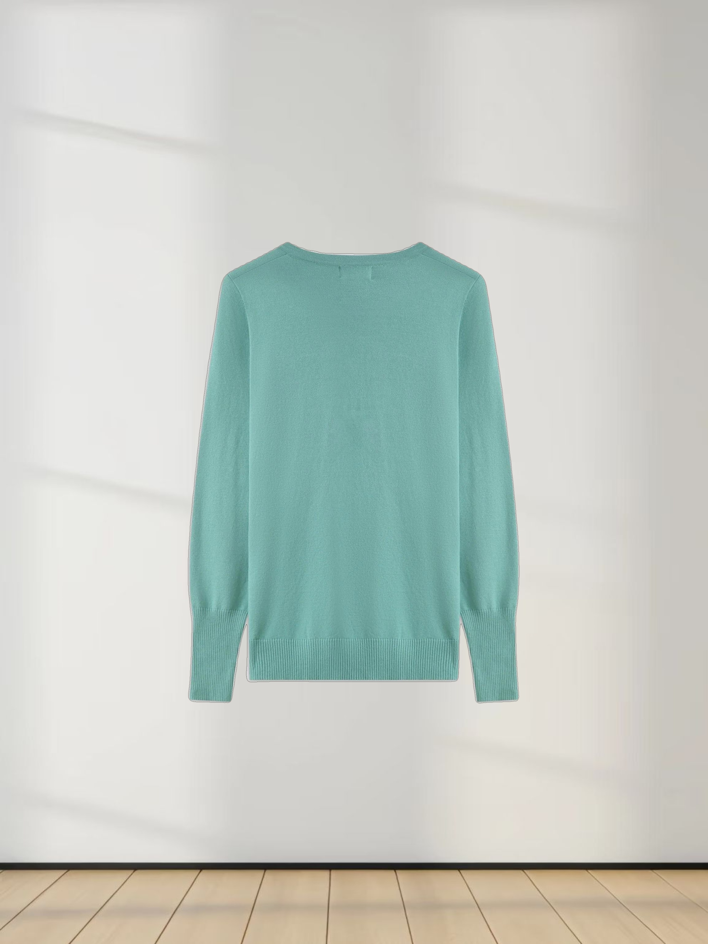Basic Crew Sweater LS-Seafoam