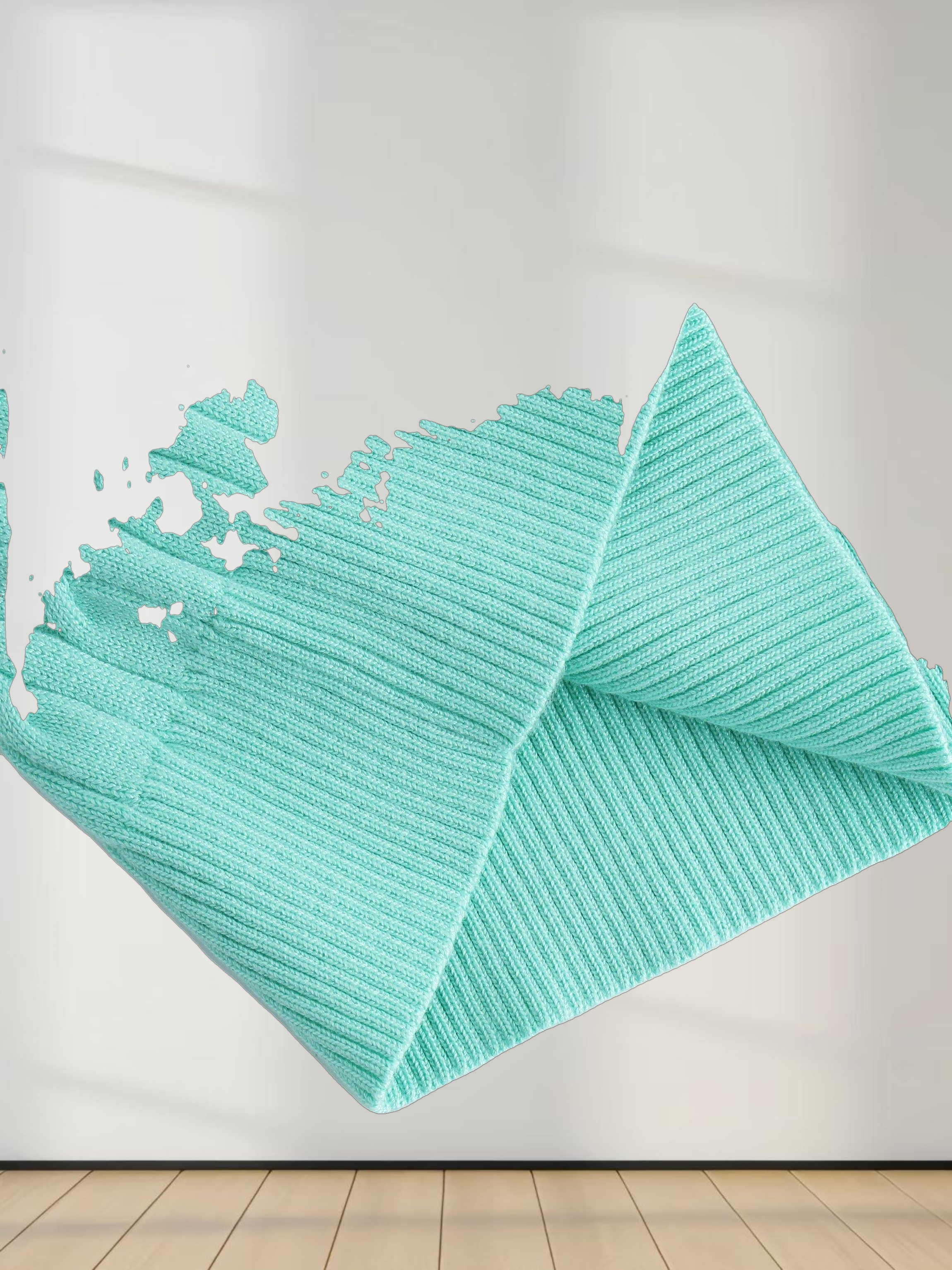 Knit Cable Sweater-Mint