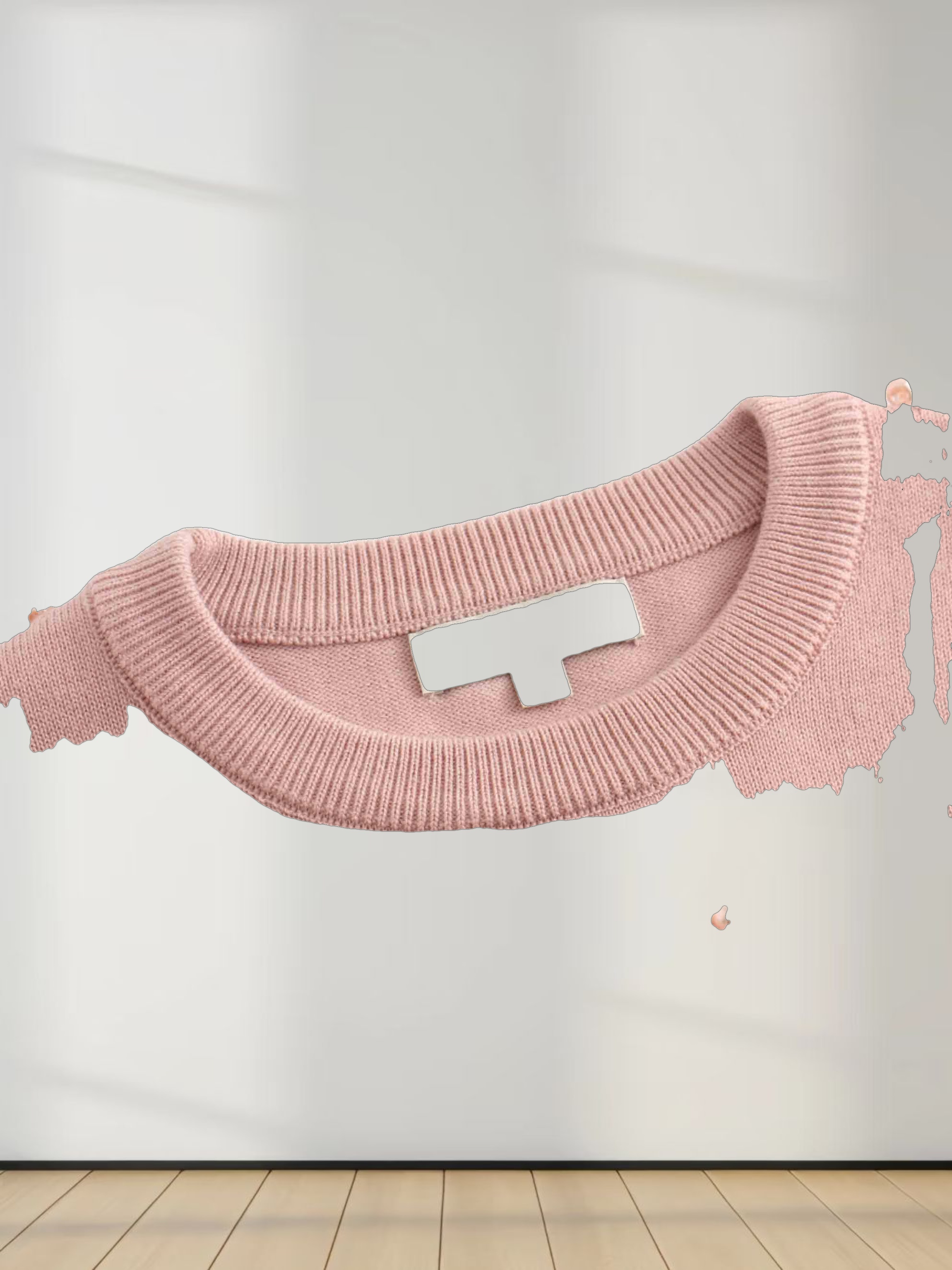 Pearl Embellished Sweater-Blush