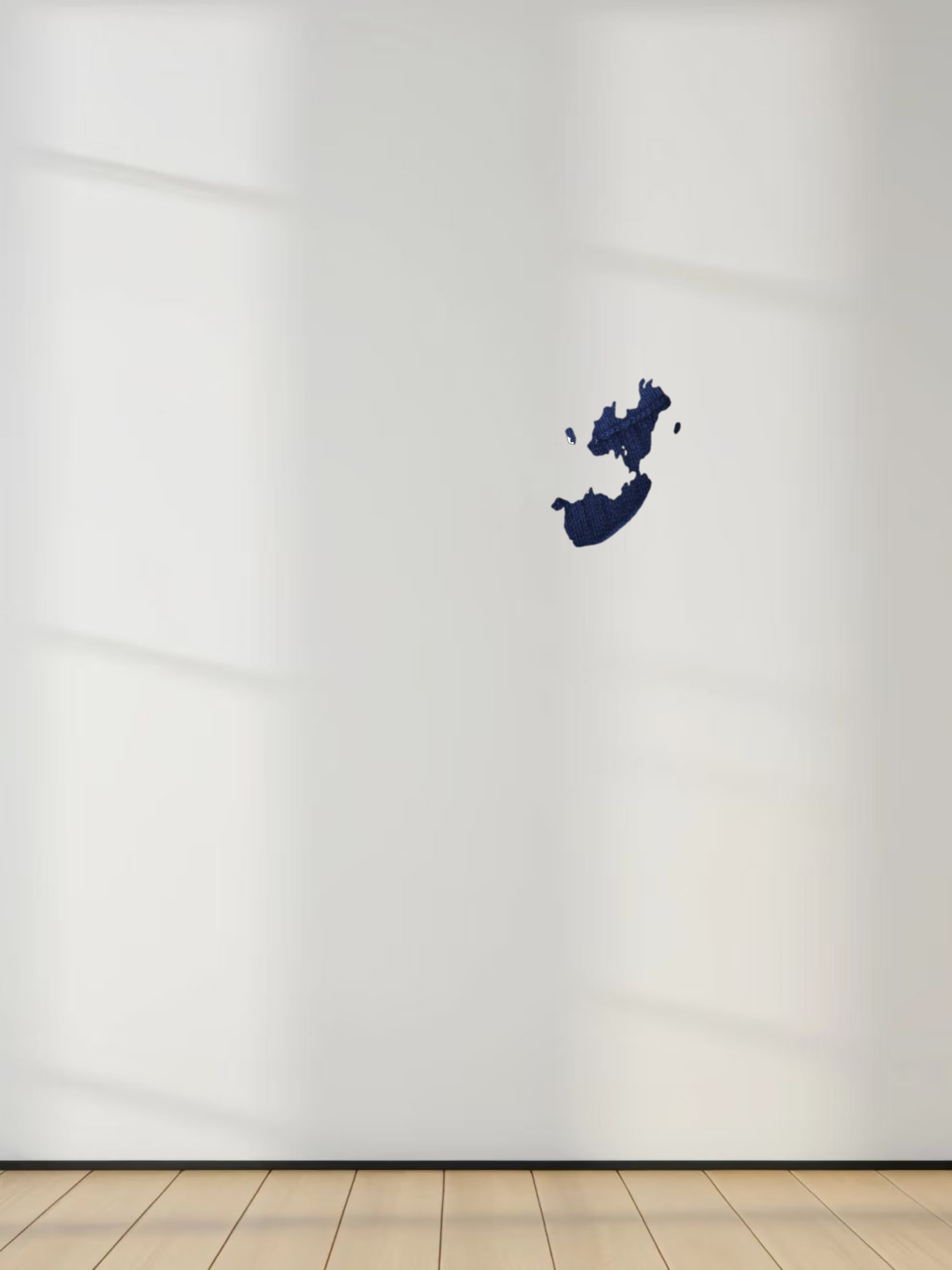 Sleeveless Ribbed Crew-Navy