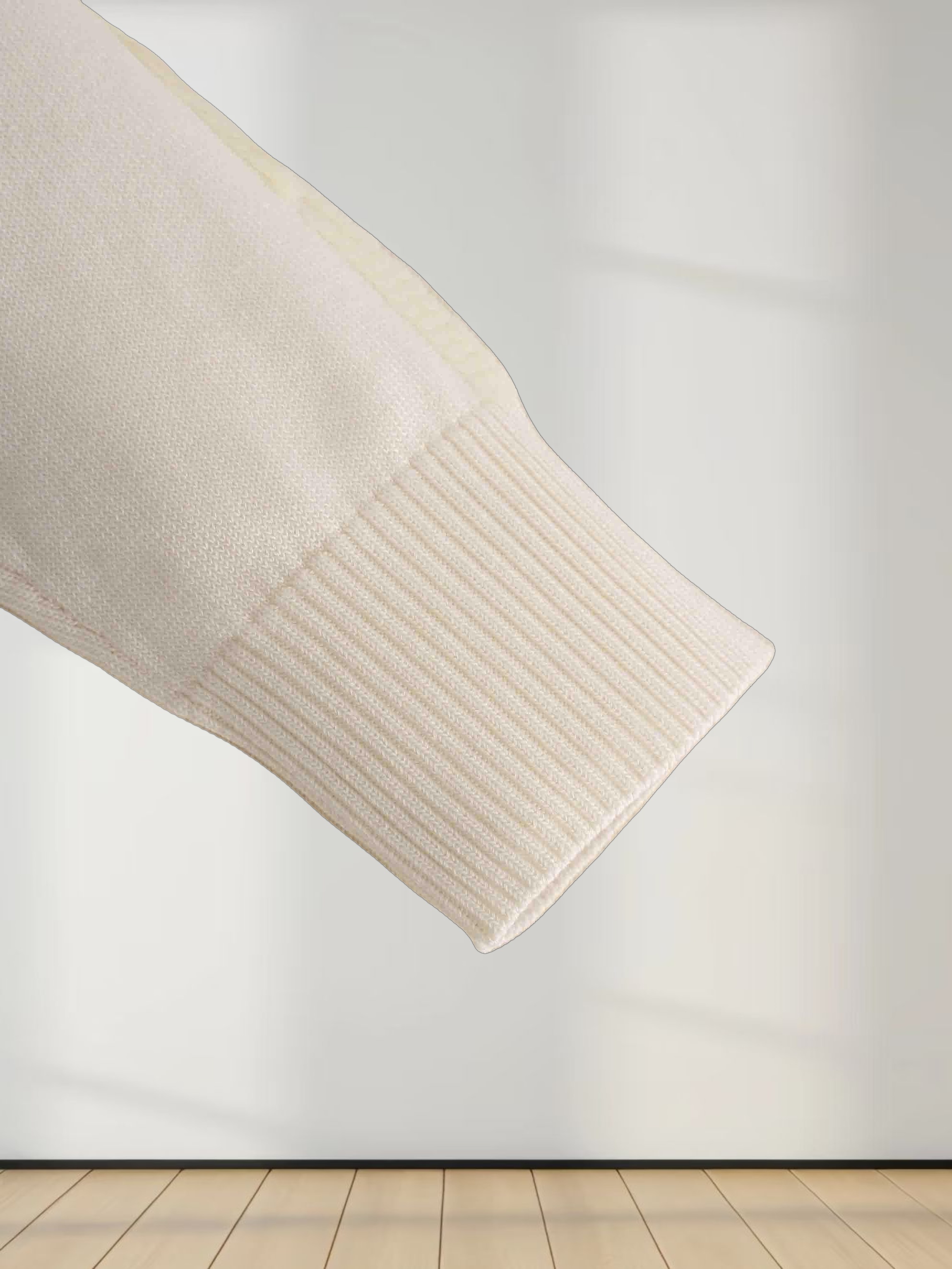 Sequin Trim Sweater-Ivory