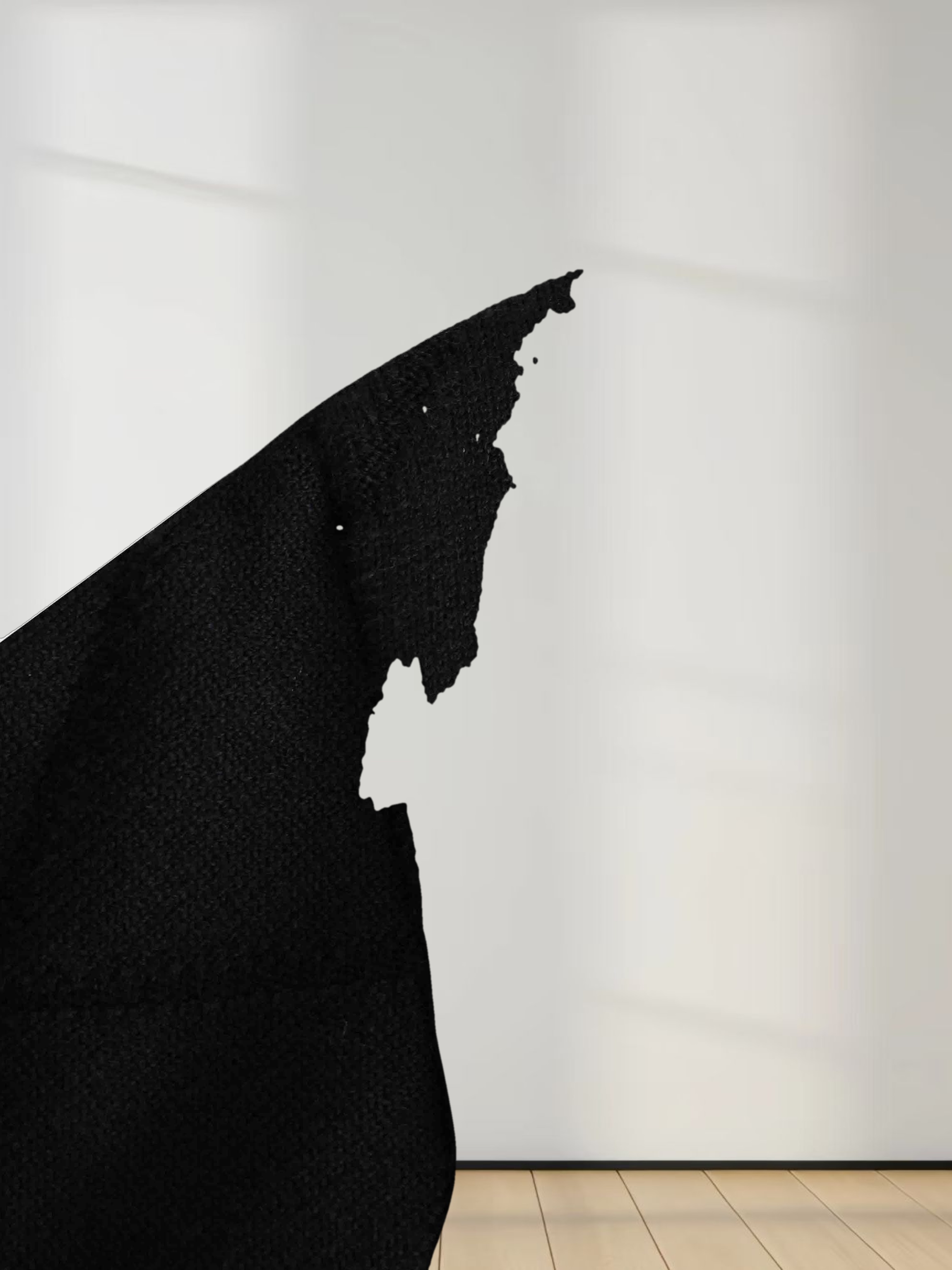 Oversized Diamond Detail Sweater-Black