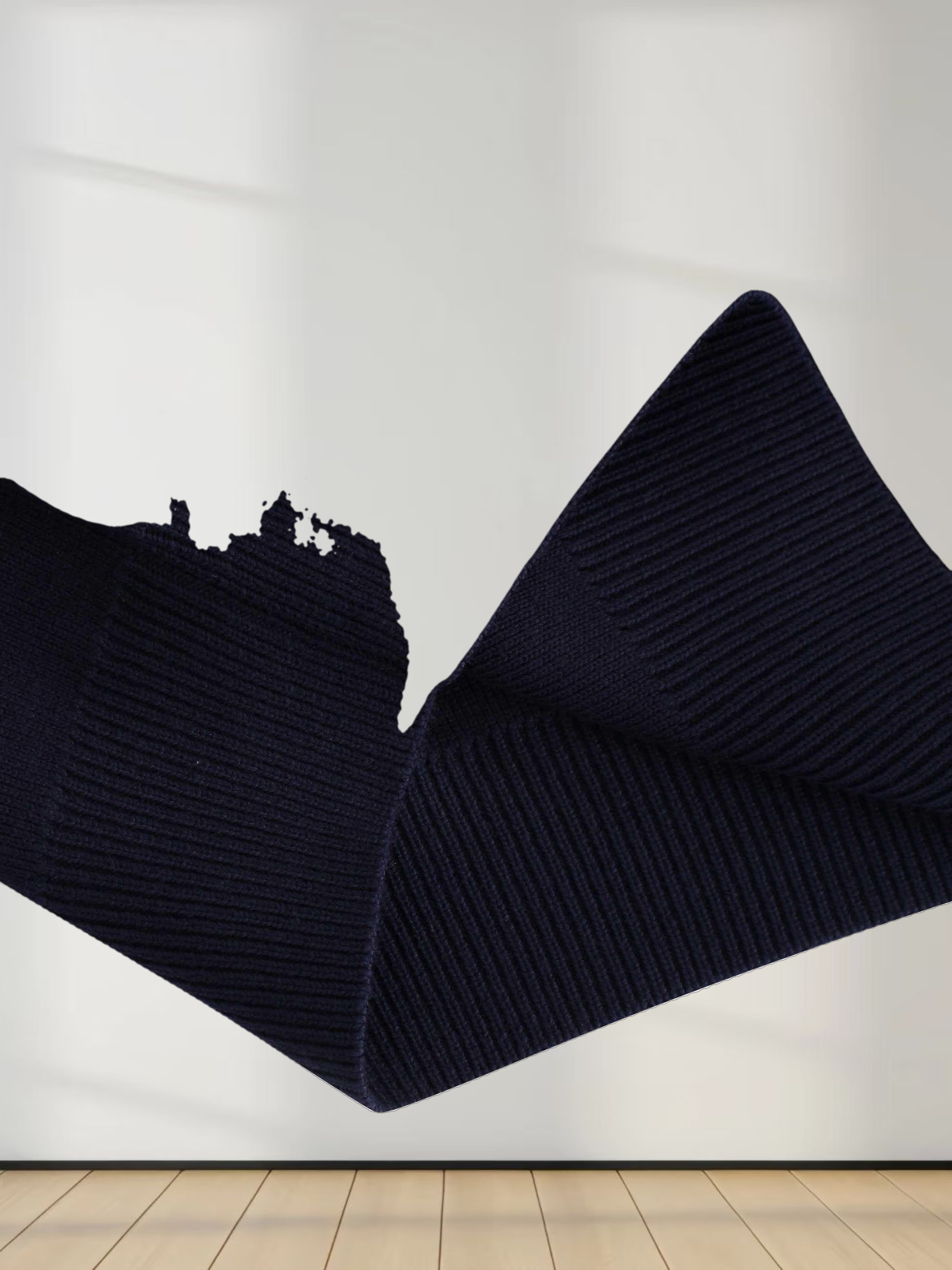 Oversized Soft Knit Sweater-Navy