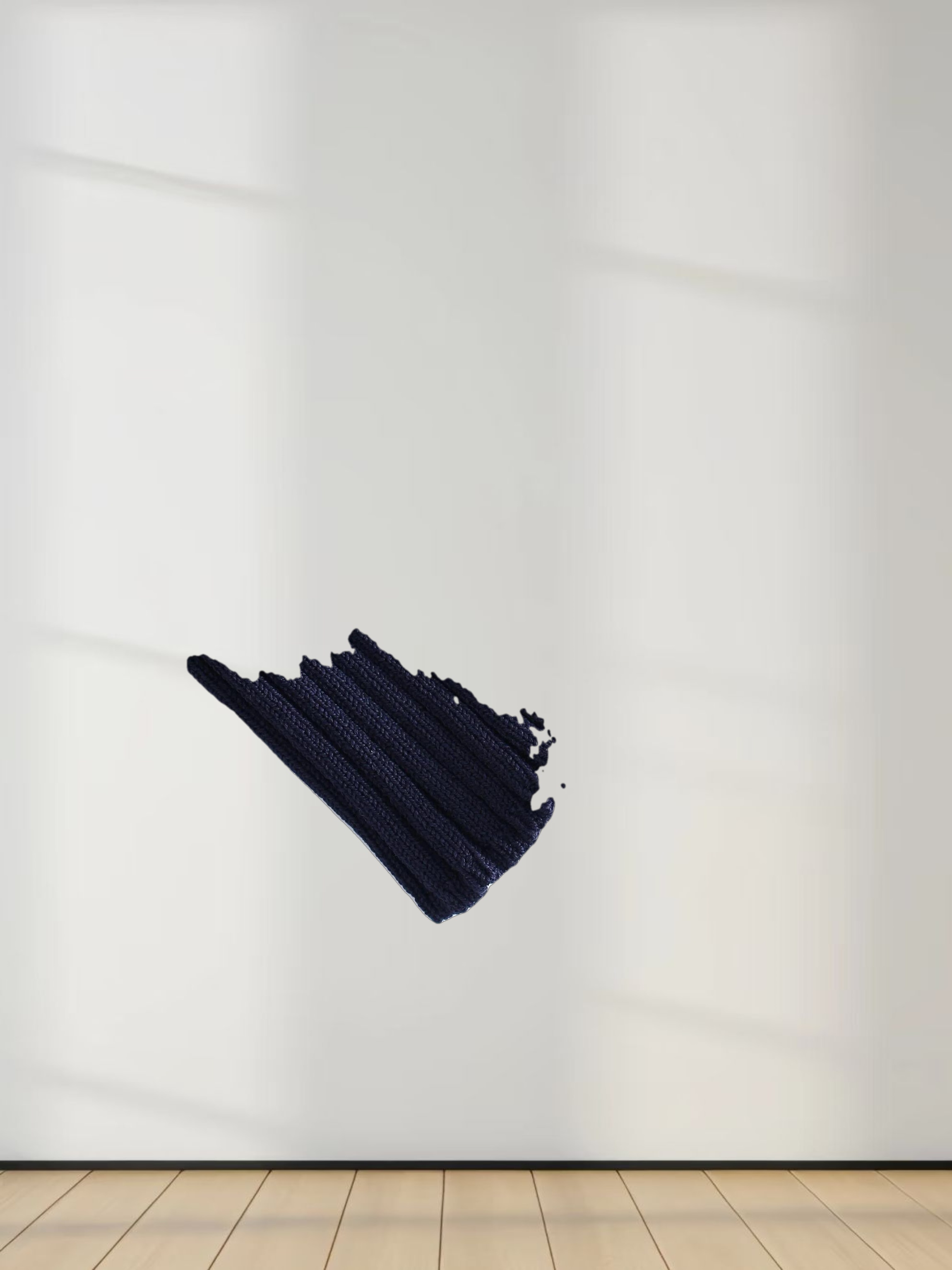 RIBBED WAISTED SWEATER-NAVY