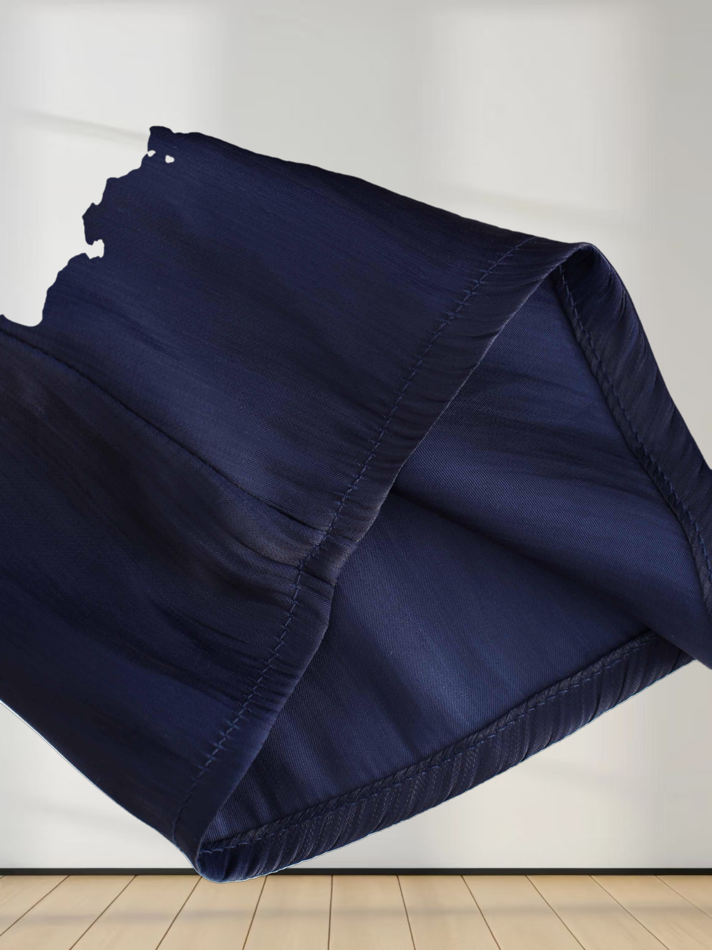 Shimmer Tie Blouse-Navy