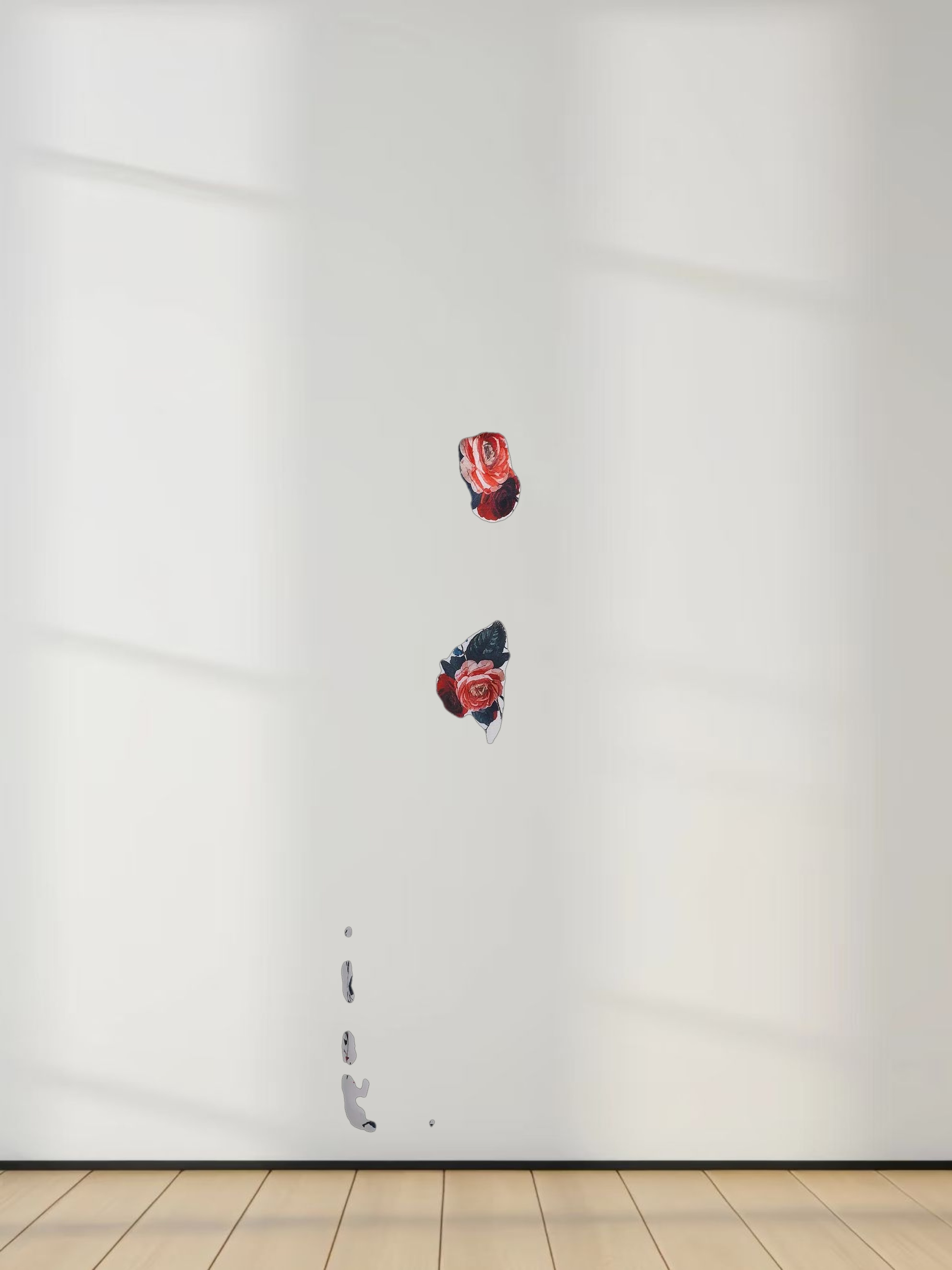 Gathered Neck Straight Maxi Dress- Antique Floral