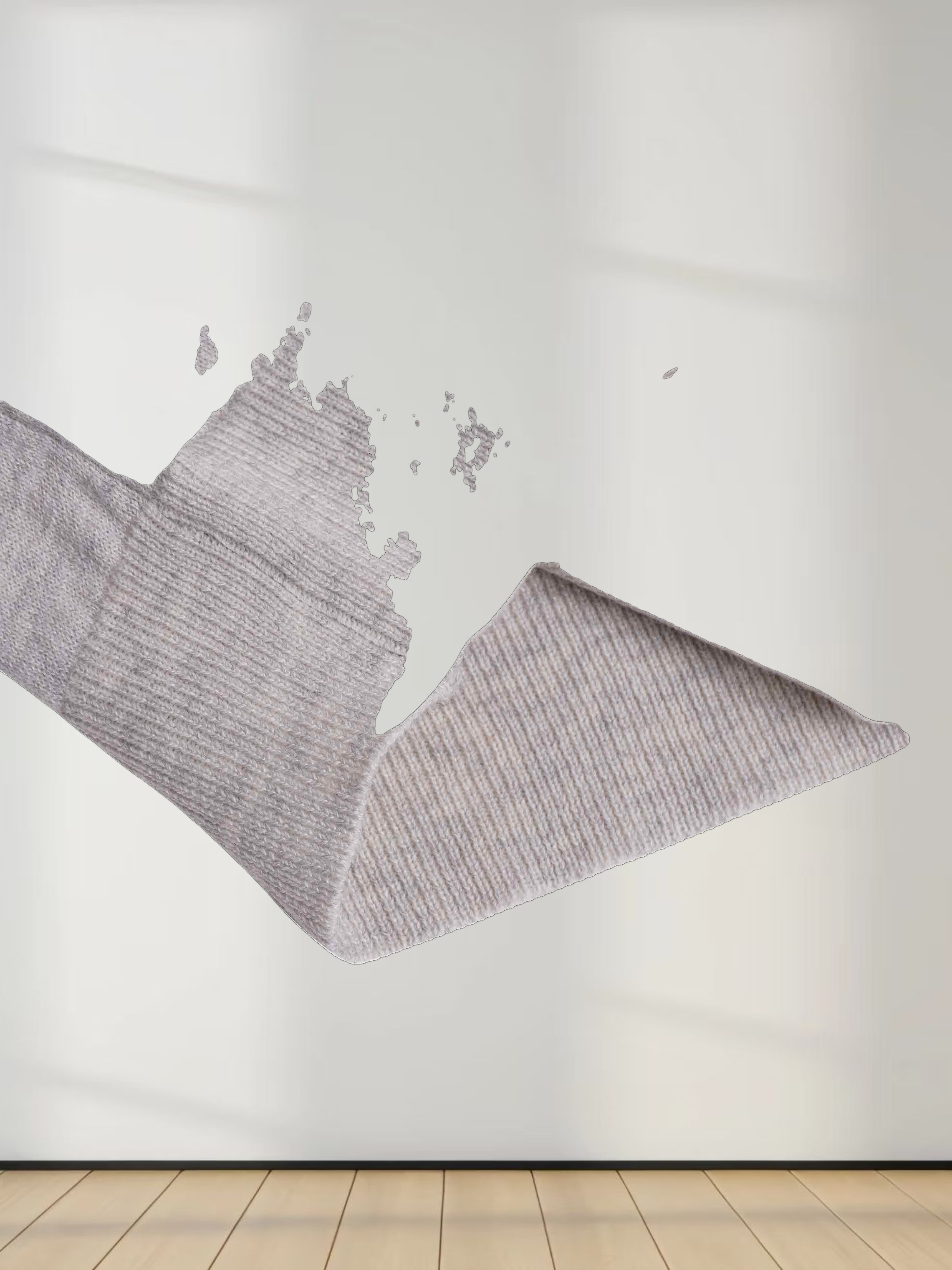 High V Lightweight Sweater-Heathered Grey