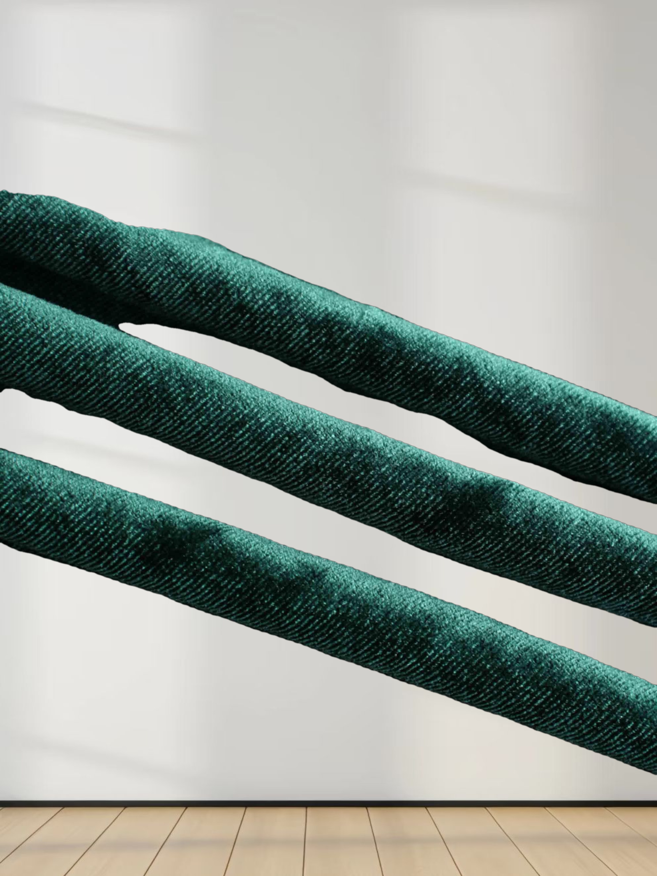 Velour Mock Neck Turtleneck-Emerald Green