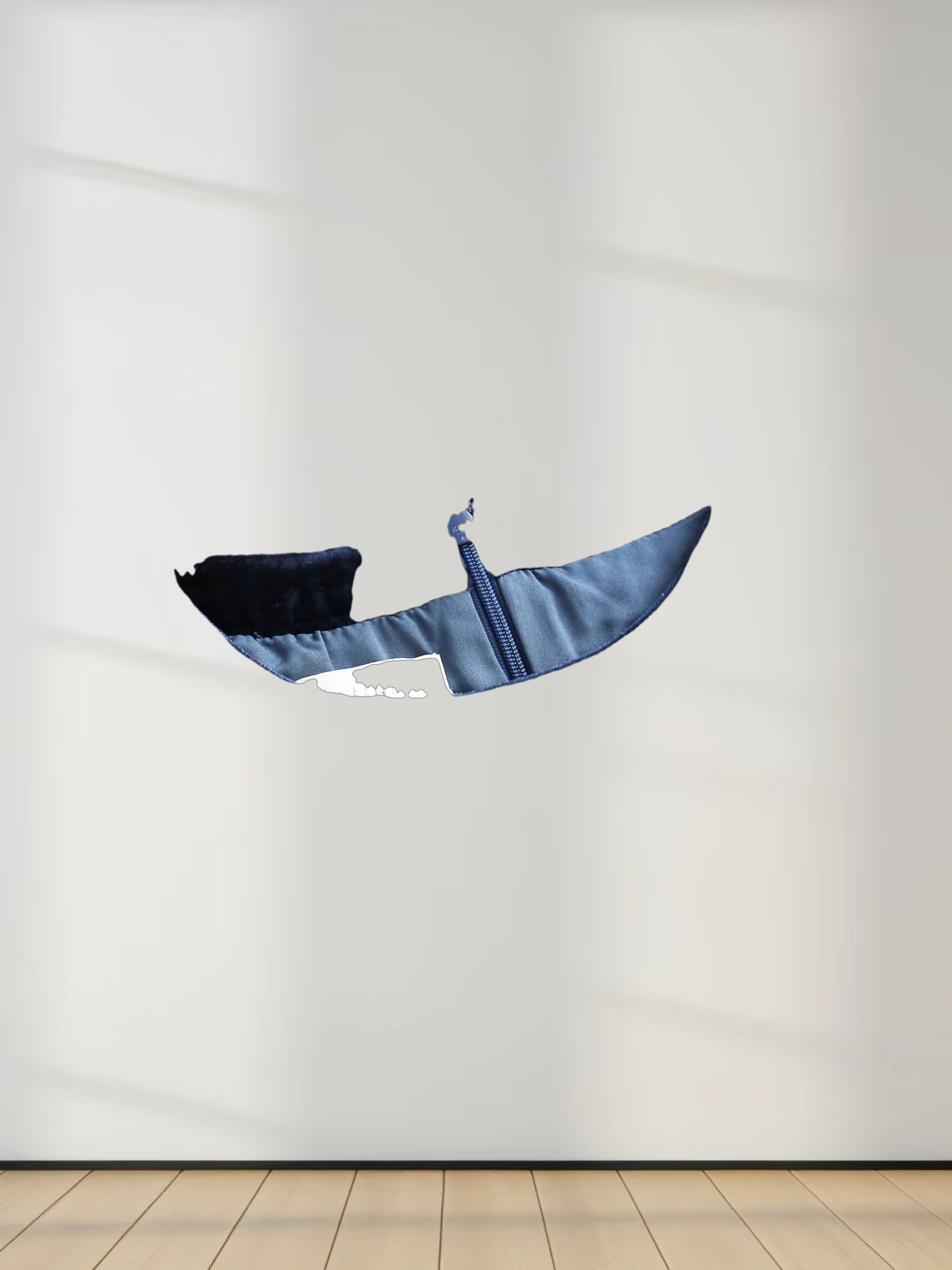 Velvet Flare Dress-Navy