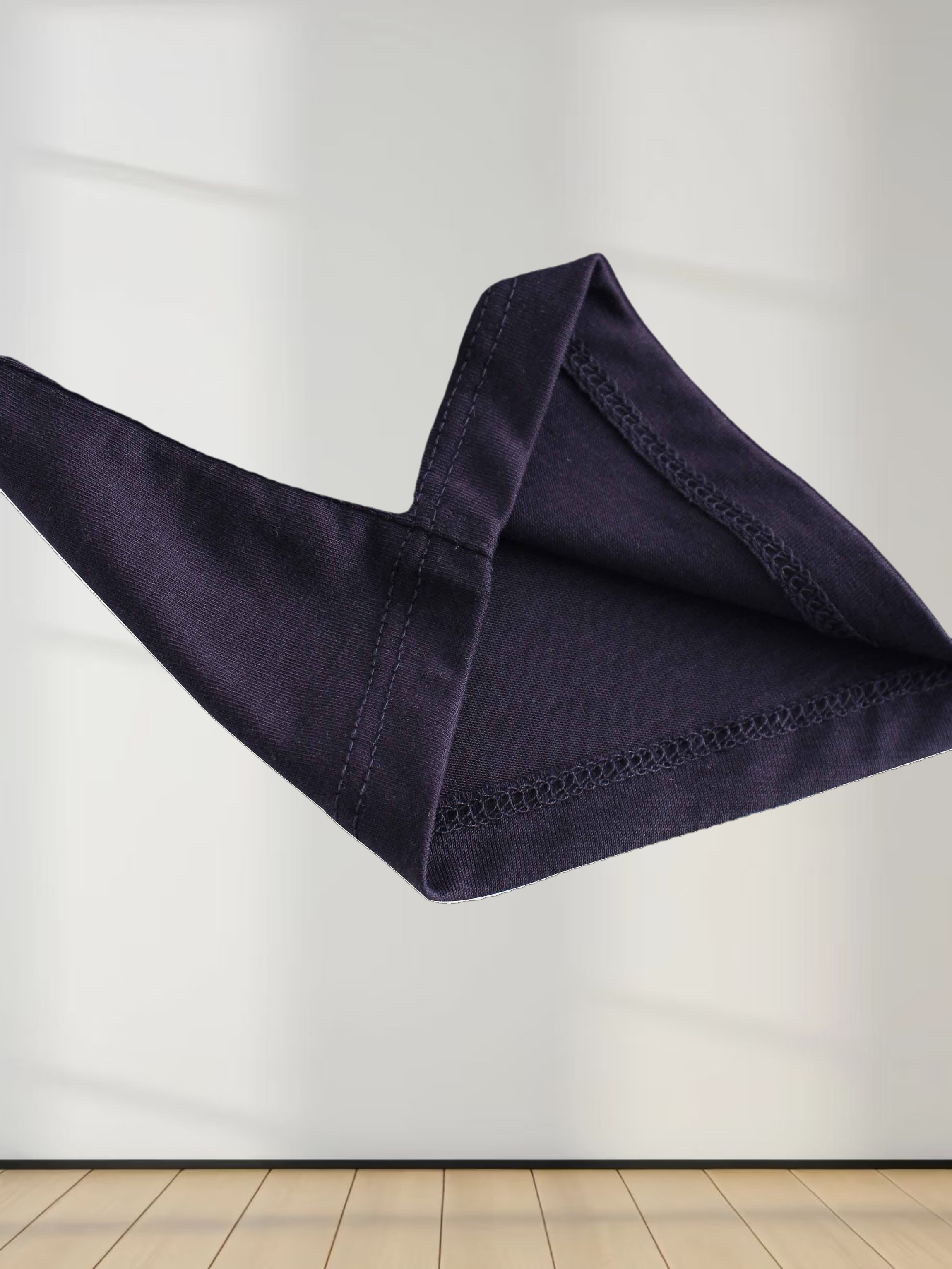 Bubble Sleeve T-Shirt-Navy