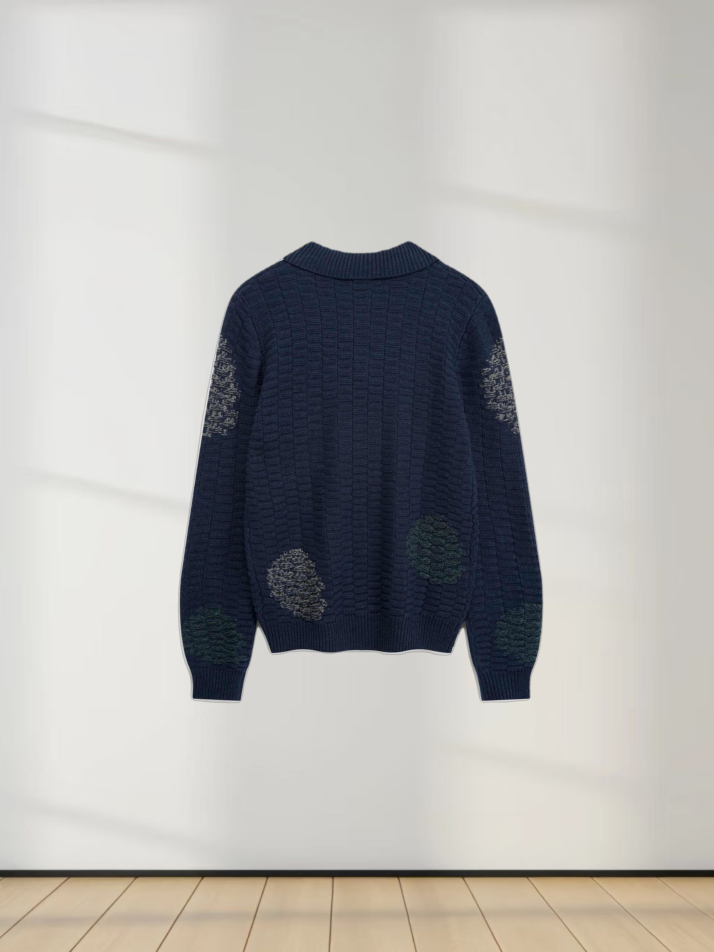 Golden Sun Sweater-Navy