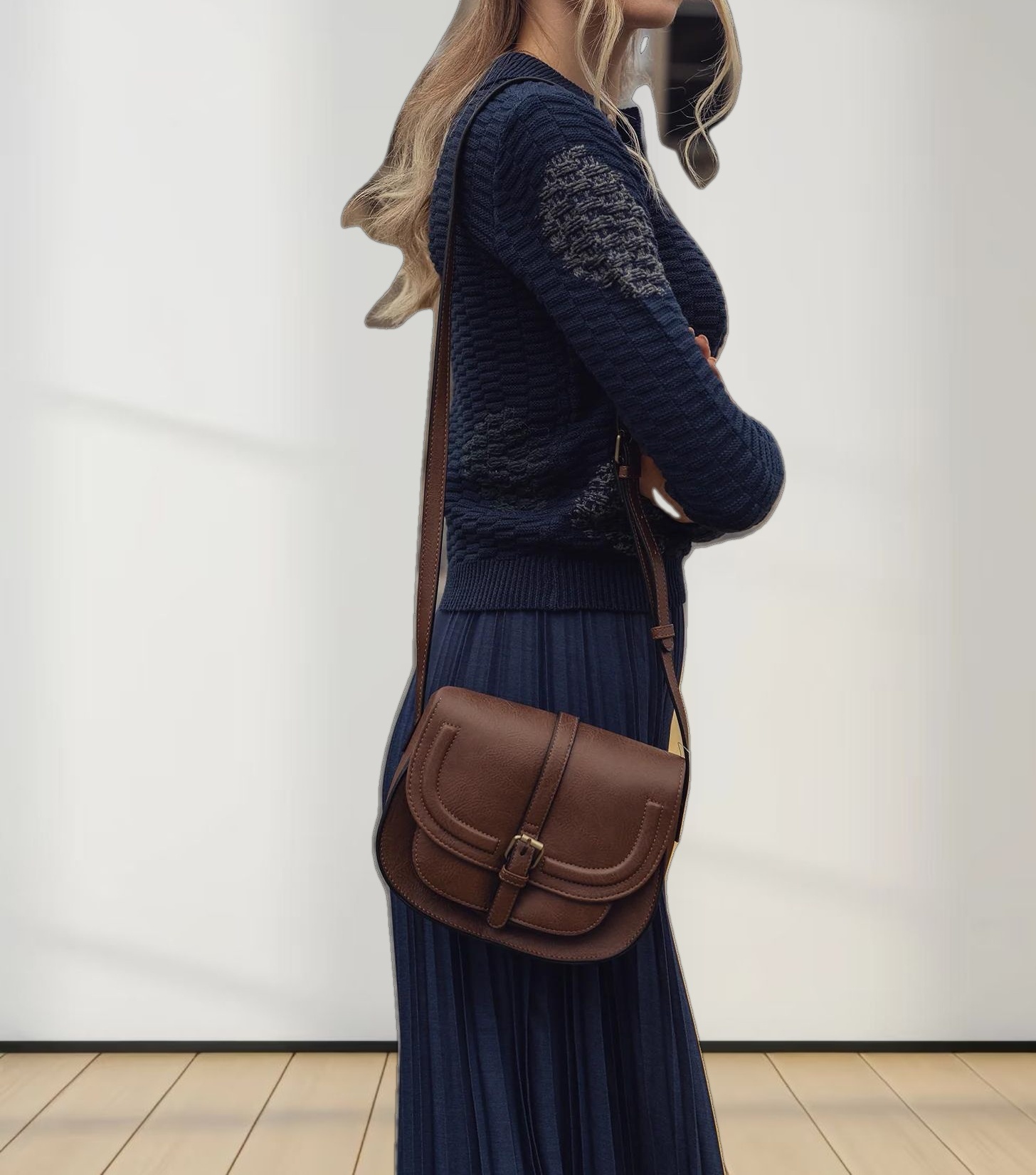 Golden Sun Sweater-Navy