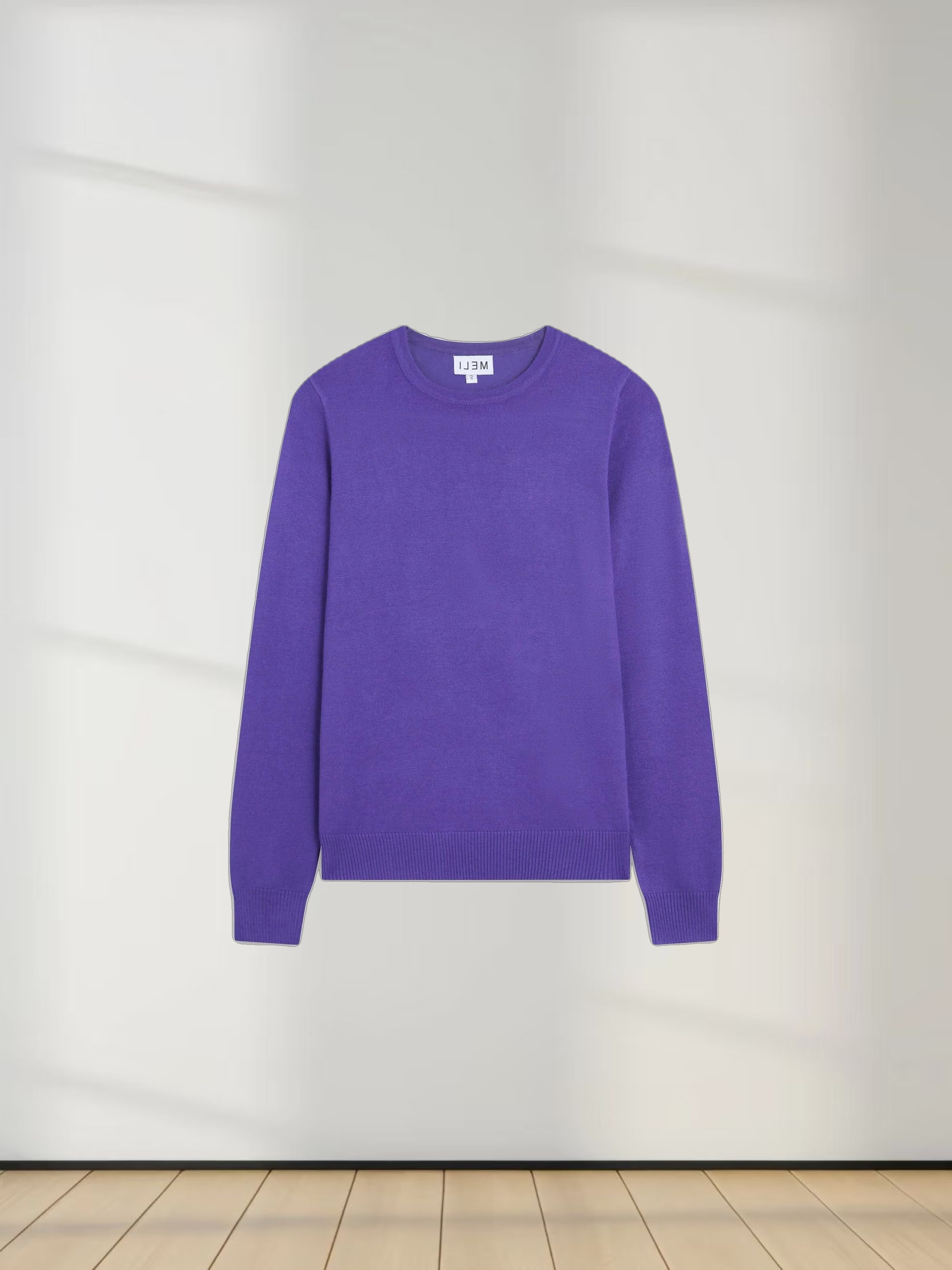 Basic Crew Sweater LS-Purple