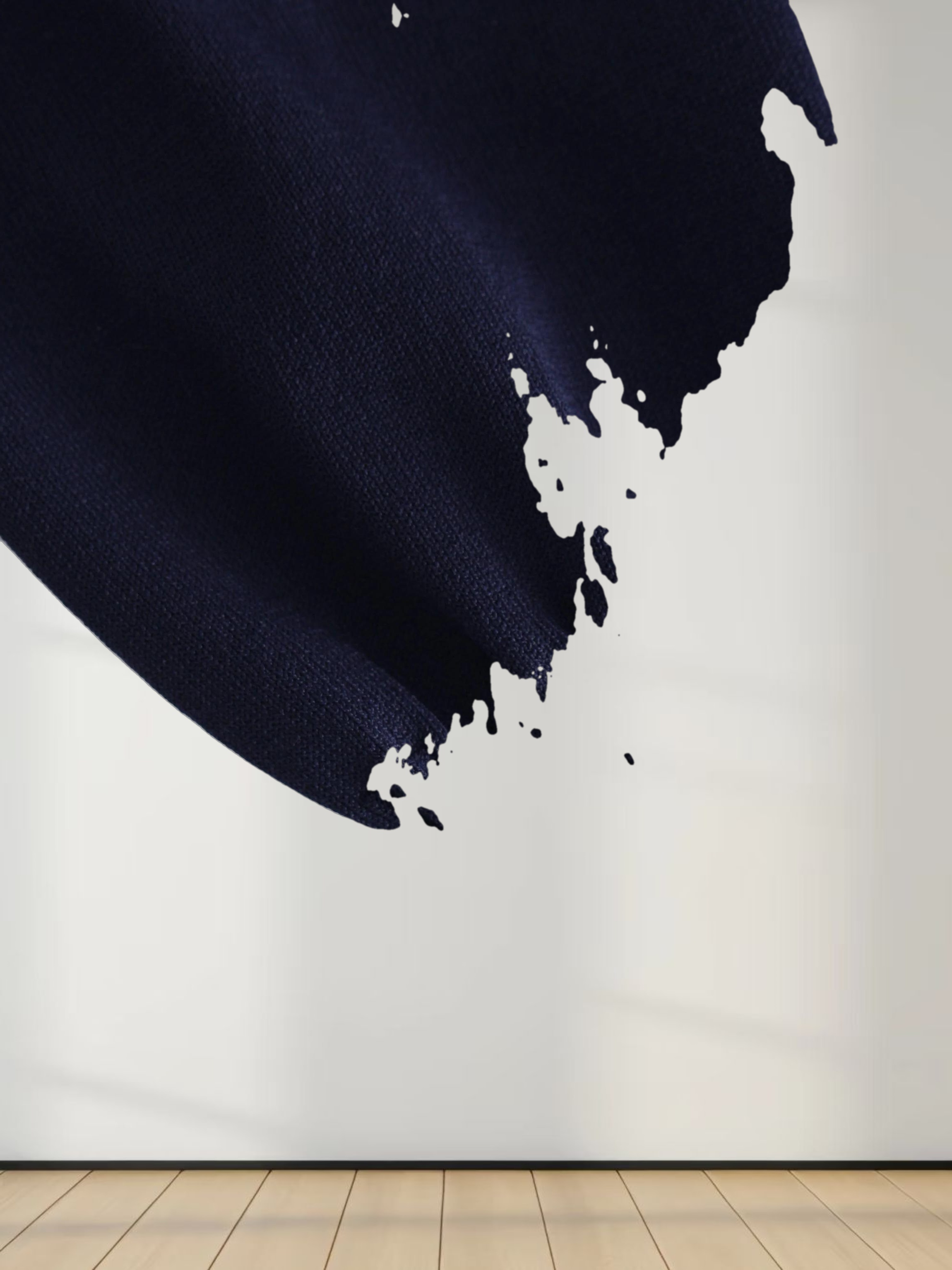 RIBBED WAISTED SWEATER-NAVY