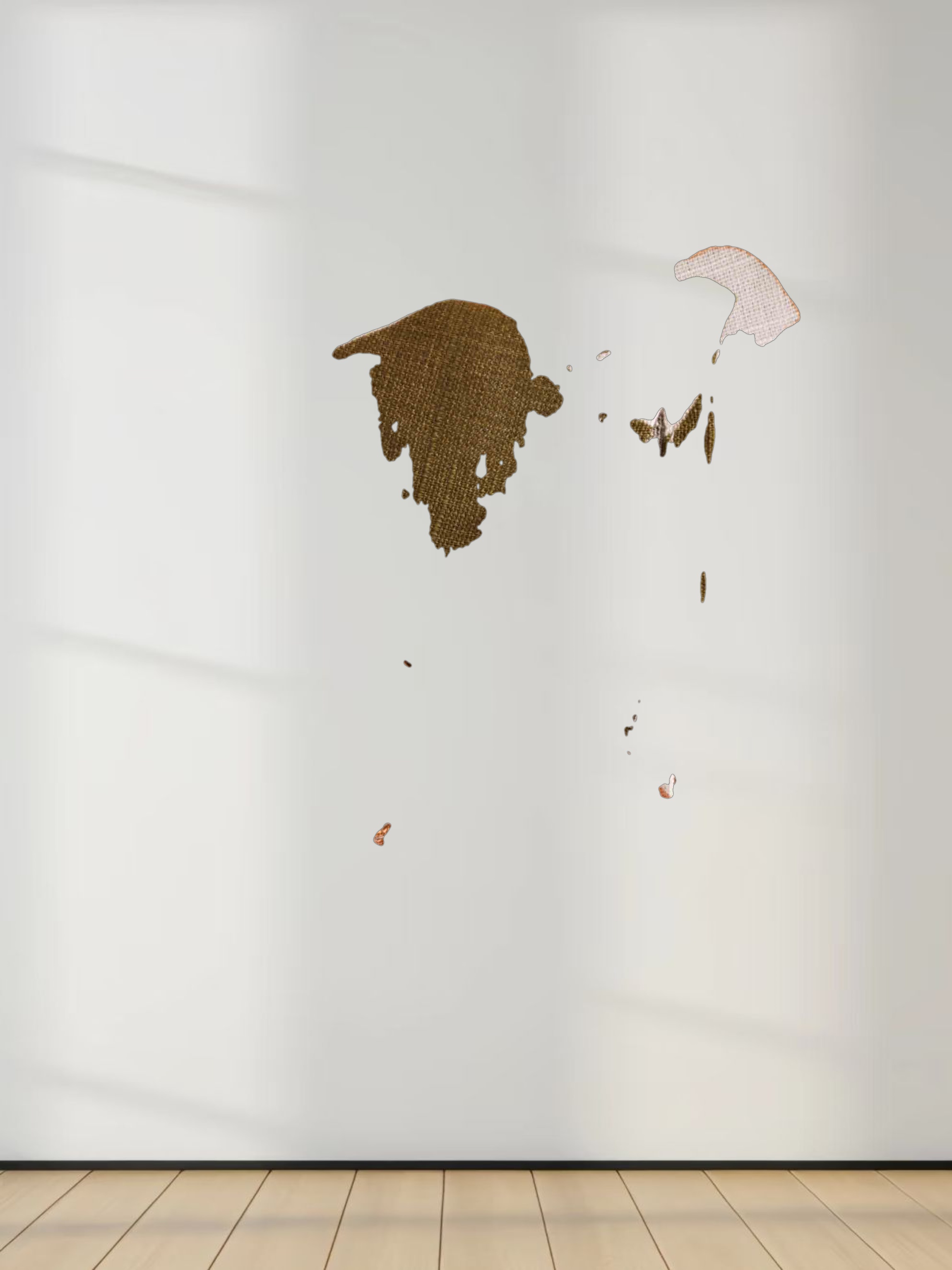 Leather Buckle Skirt-Tan Floral